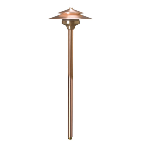 Centaurus Low Voltage Path Light - Weathered Brass