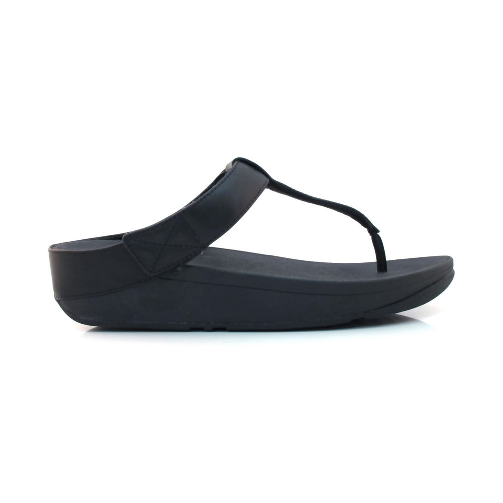 black leather fitflops