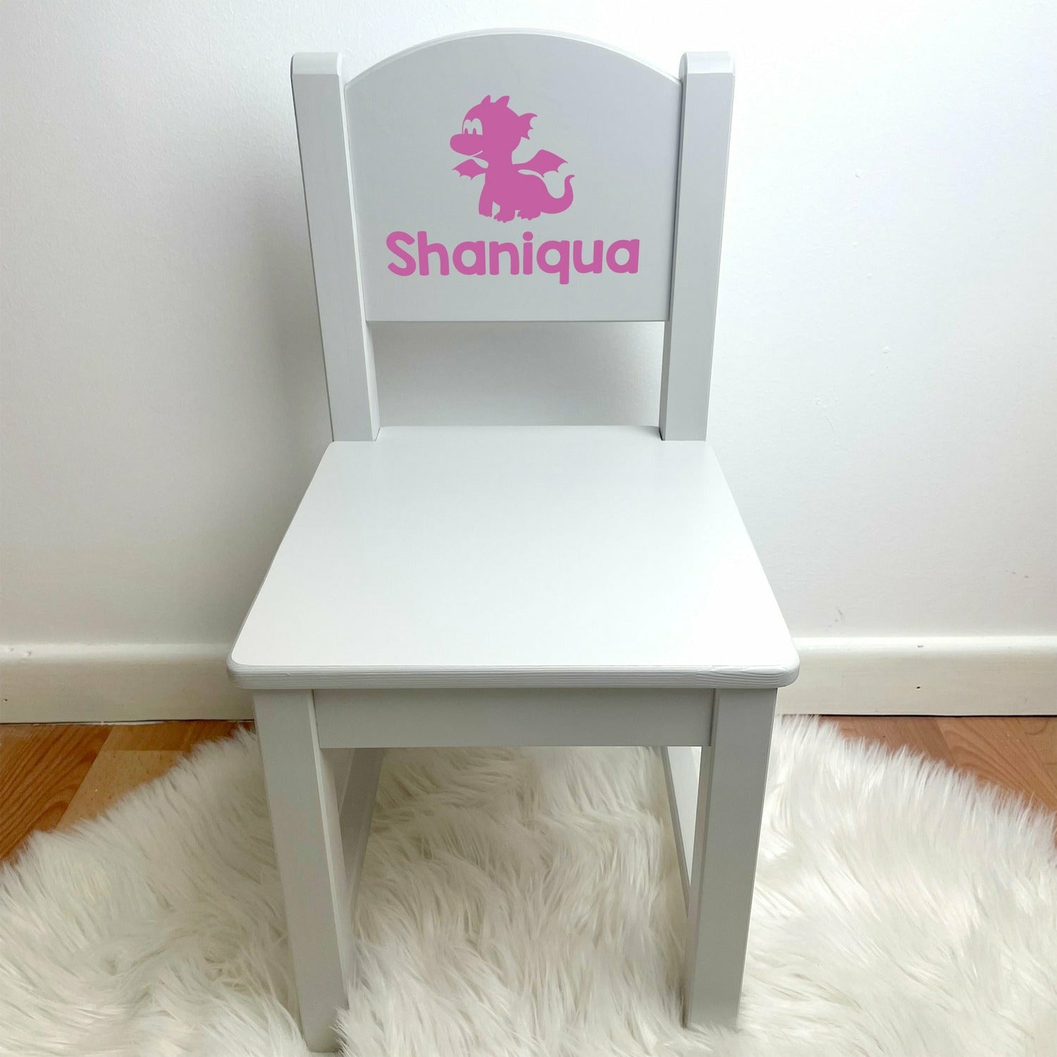 personalised wooden chair