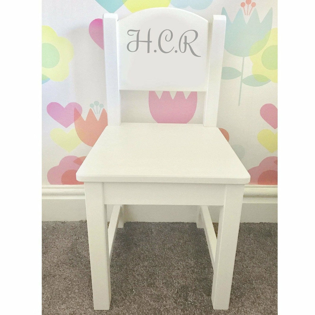 white toddler chair