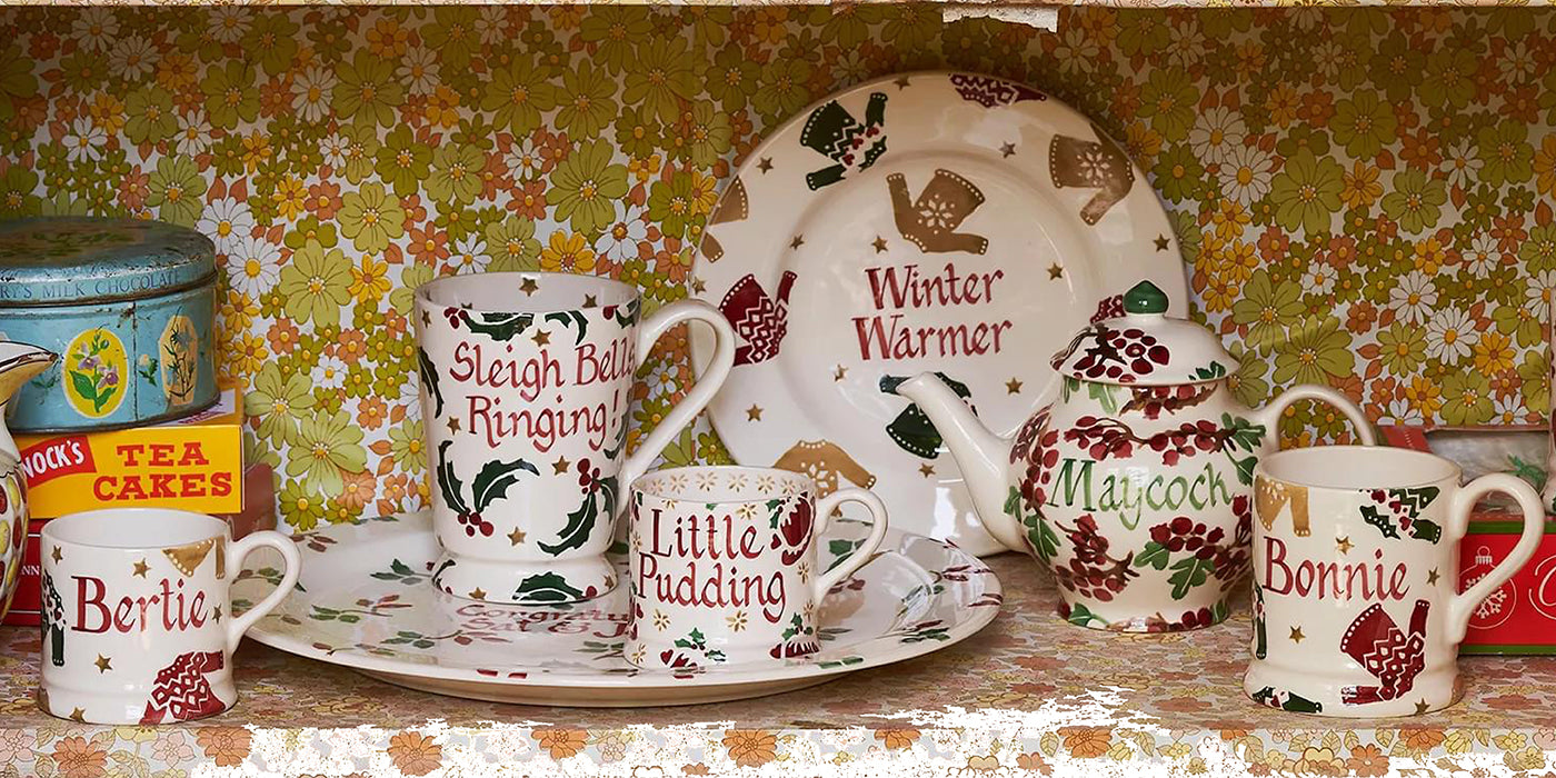 Emma Bridgewater Personalized Save The Children Christmas Jumper Cocoa Mug - Unique Handmade & Handpainted English Earthenware Tea/Coffee Mug - Cust