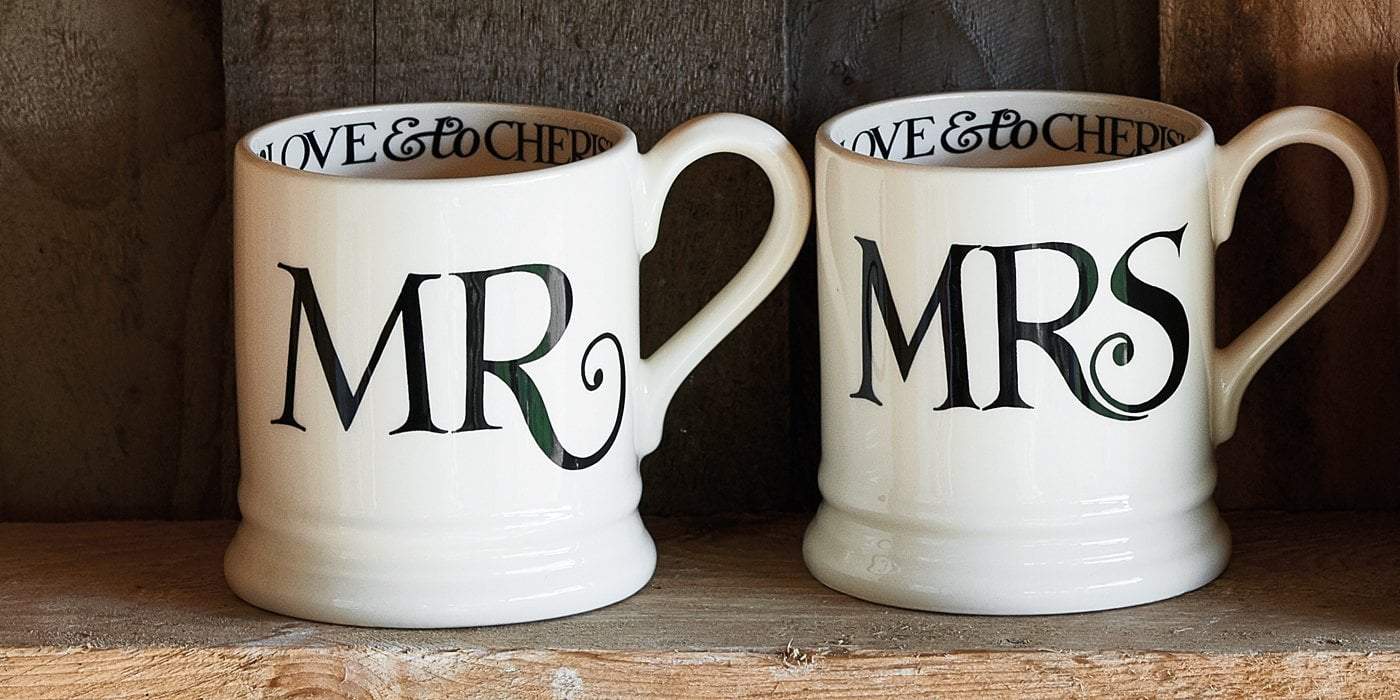 Gold Mr. & Mrs. Mug Couple gifts by Glory Haus | Minted