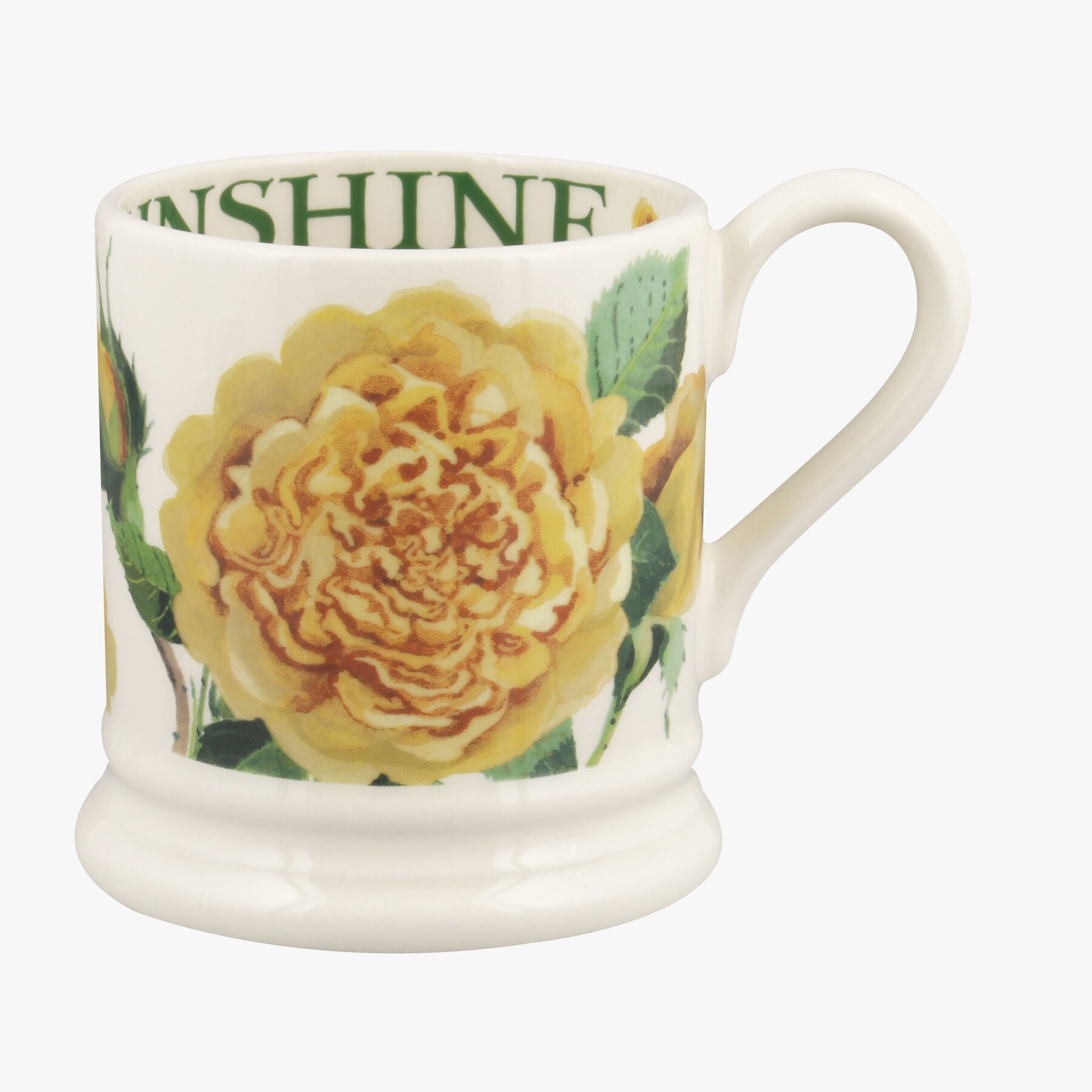 Emma Bridgewater  David Austin Bring Me Sunshine 1/2 Pint Mug - Unique Handmade & Handpainted Englis