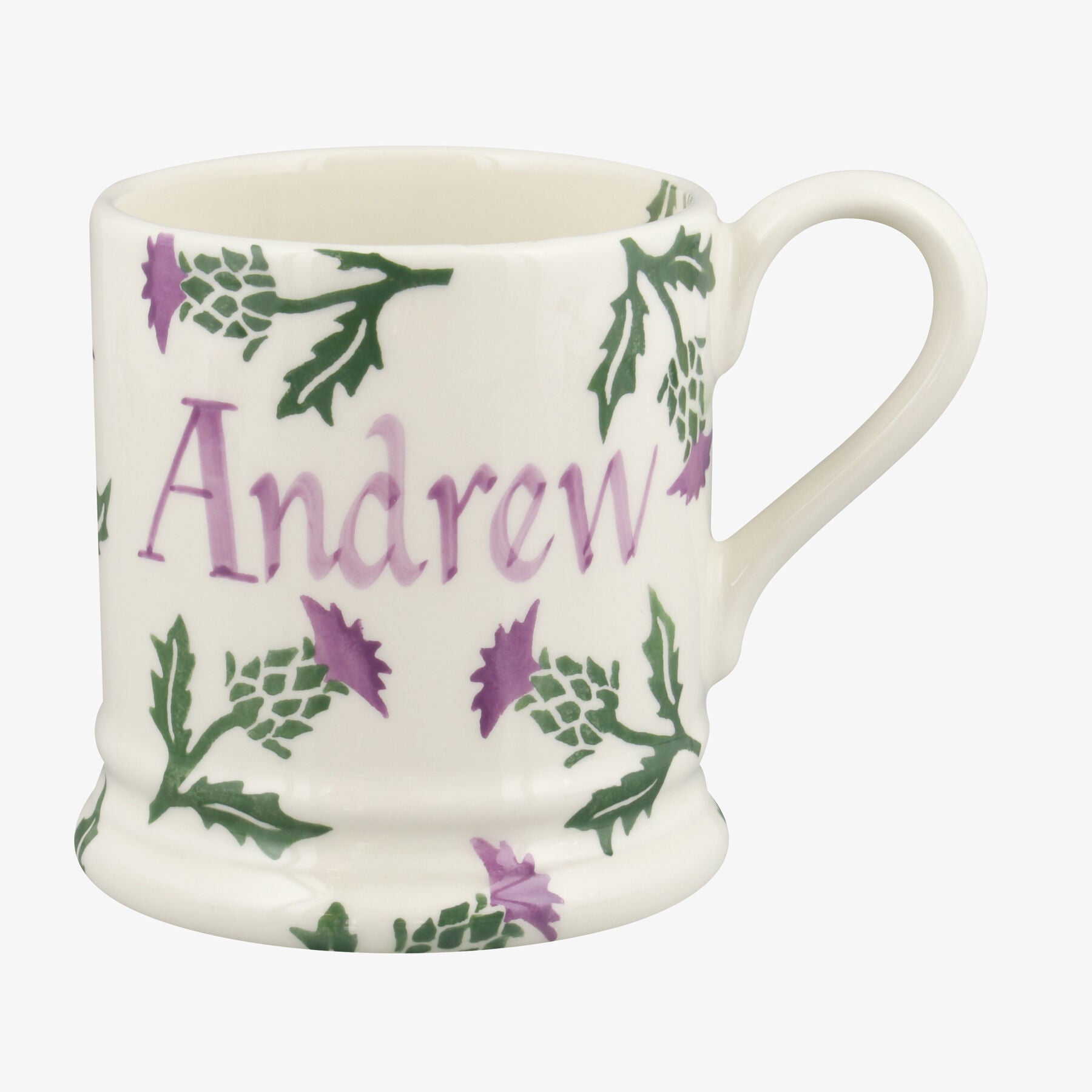 Emma Bridgewater  Personalised Thistle 1/2 Pint Mug  - Customise Your Own Pottery Earthenware
