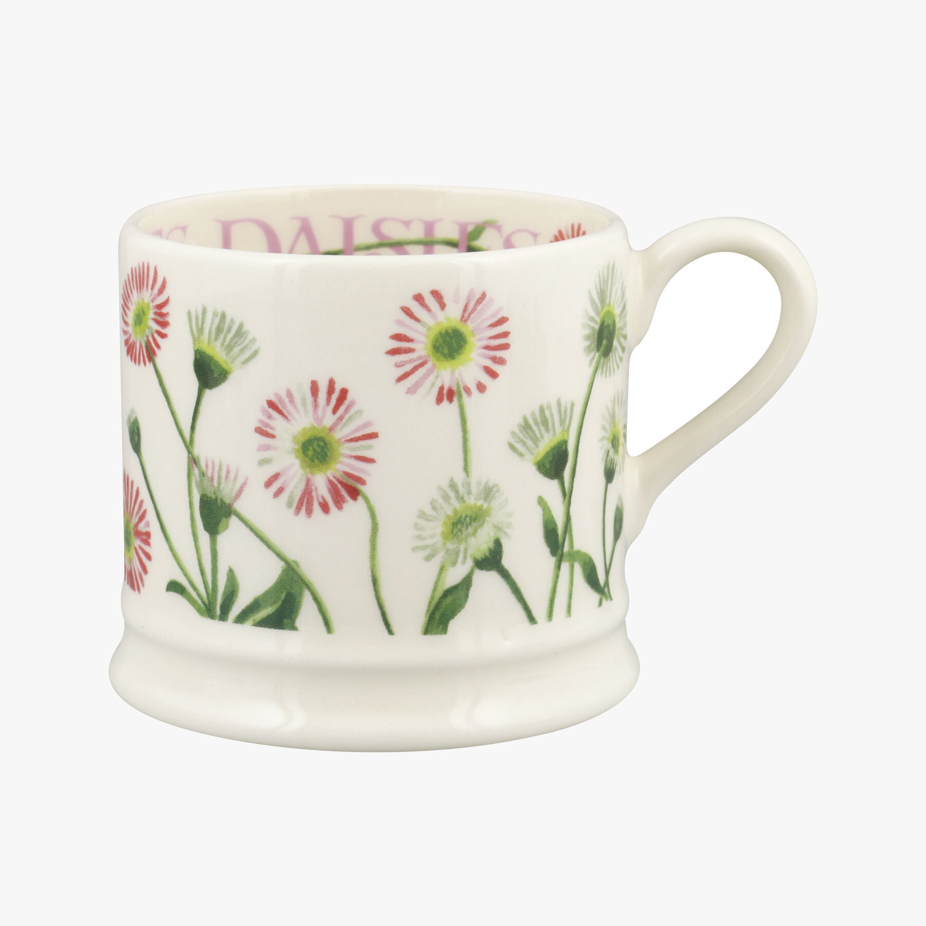 Daisies Small Mug - Unique Handmade & Handpainted English Earthenware Tea/Coffee Mug  | Emma Bridgew