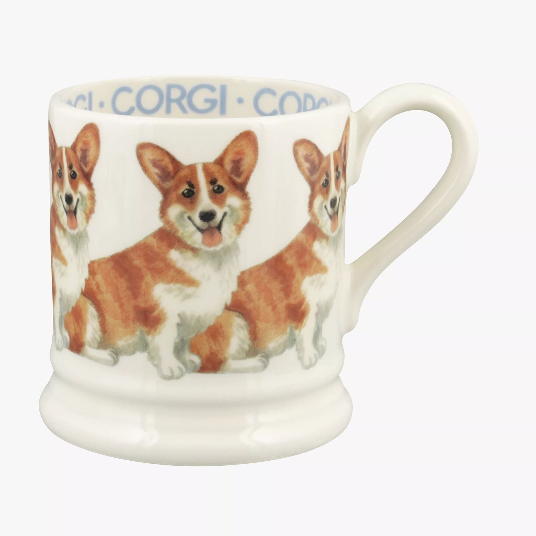 Emma Bridgewater  Pembroke Welsh Corgi 1/2 Pint Mug - Unique Handmade & Handpainted English Earthenw