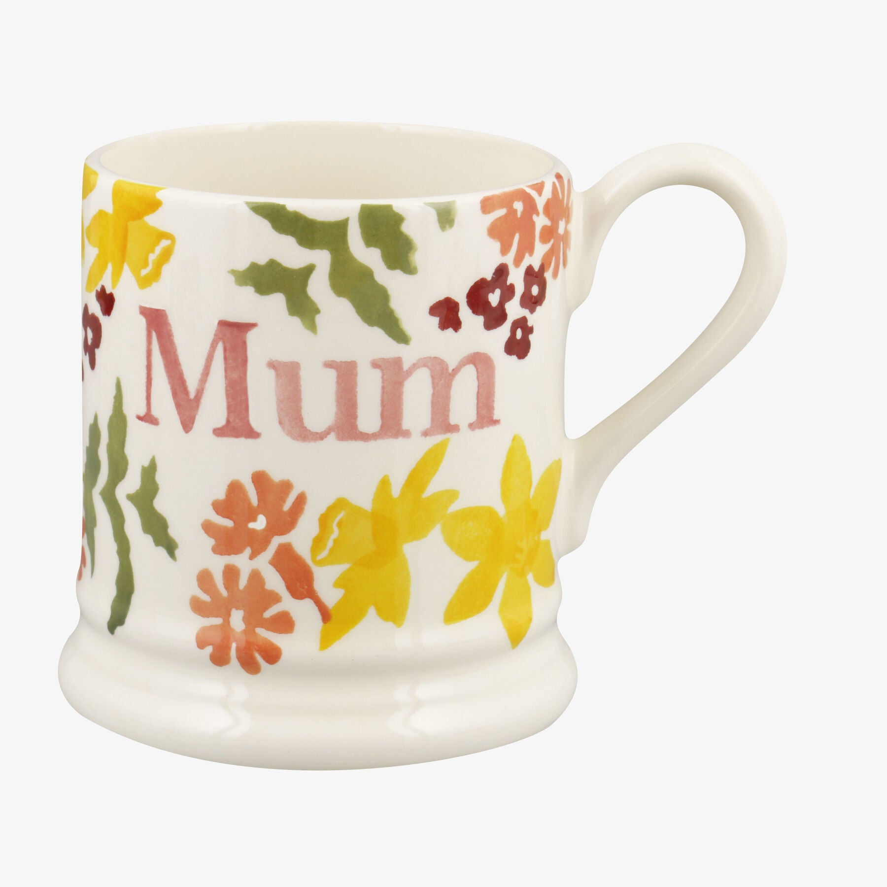 Emma Bridgewater  Wild Daffodils Mum 1/2 Pint Mug - Unique Handmade & Handpainted English Earthenwar