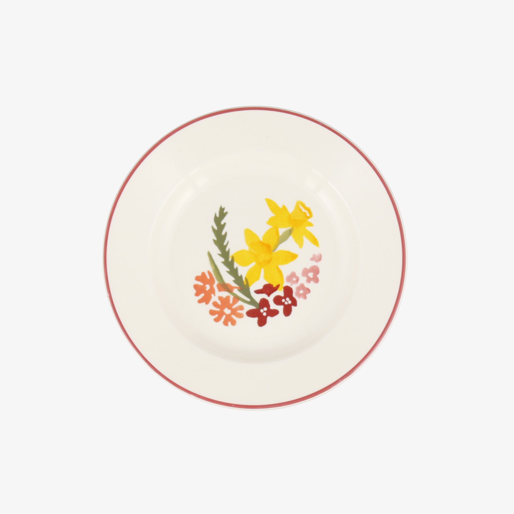 Emma Bridgewater |  Wild Daffodils 6 1/2 Inch Plate - Unique Handmade & Handpainted English Earthenw