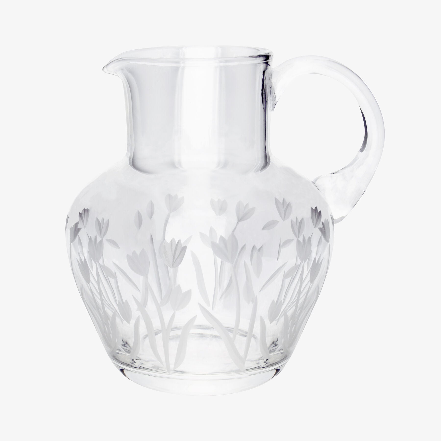 Emma Bridgewater |  Golden Tulips Glass Jug - Unique Hand-Etched Piece