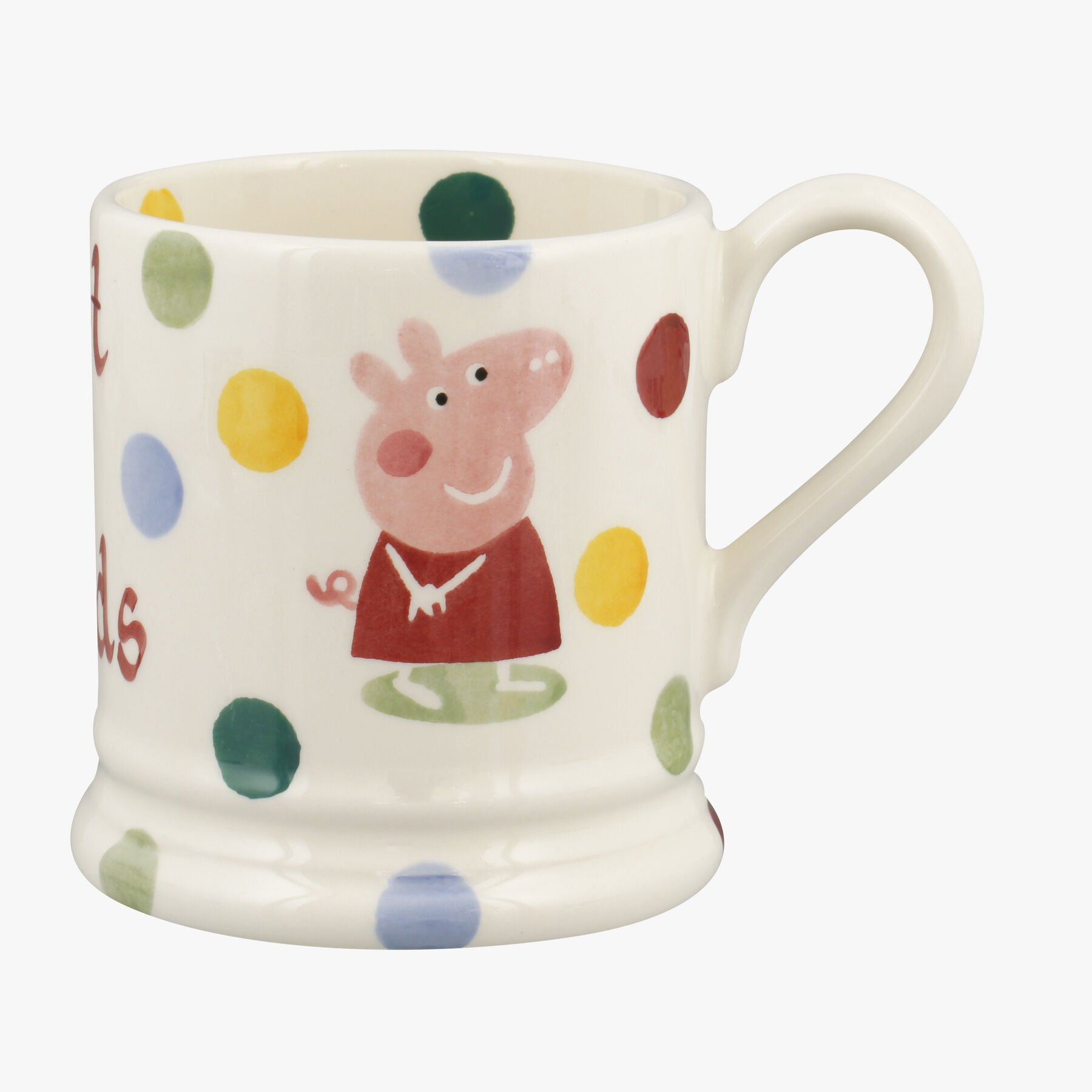 Emma Bridgewater  Personalised Peppa Pig 1/2 Pint Mug  - Customise Your Own Pottery Earthenware