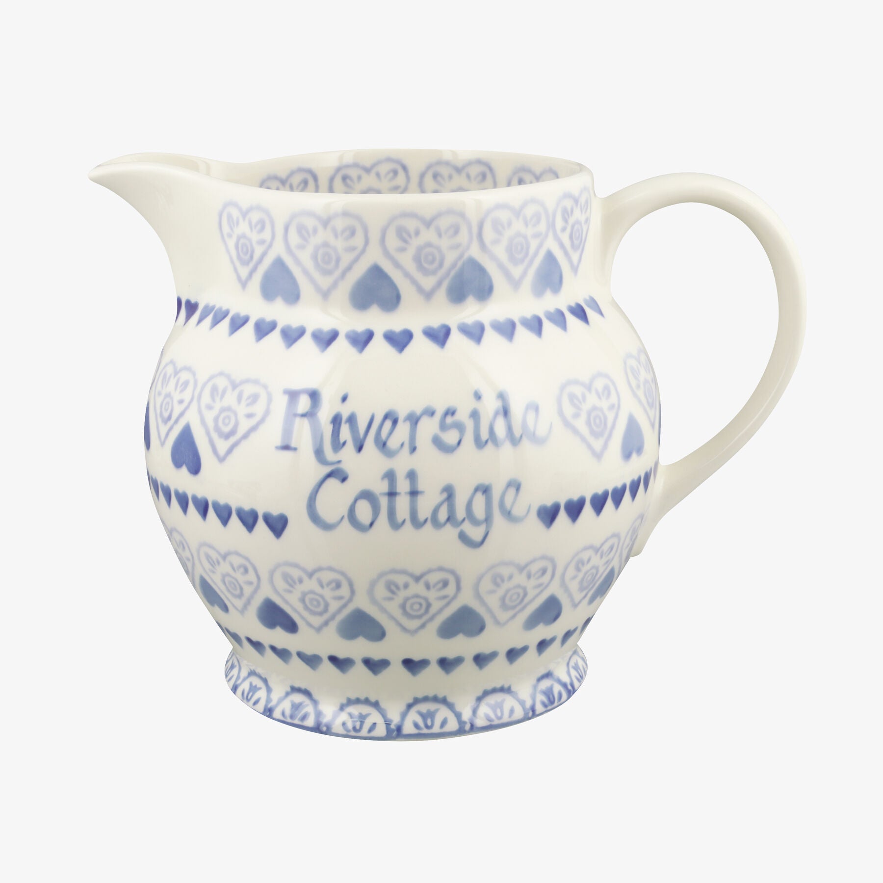 Personalised Blue Sampler 3 Pint Jug  - Customise Your Own Pottery Earthenware  | Emma Bridgewater