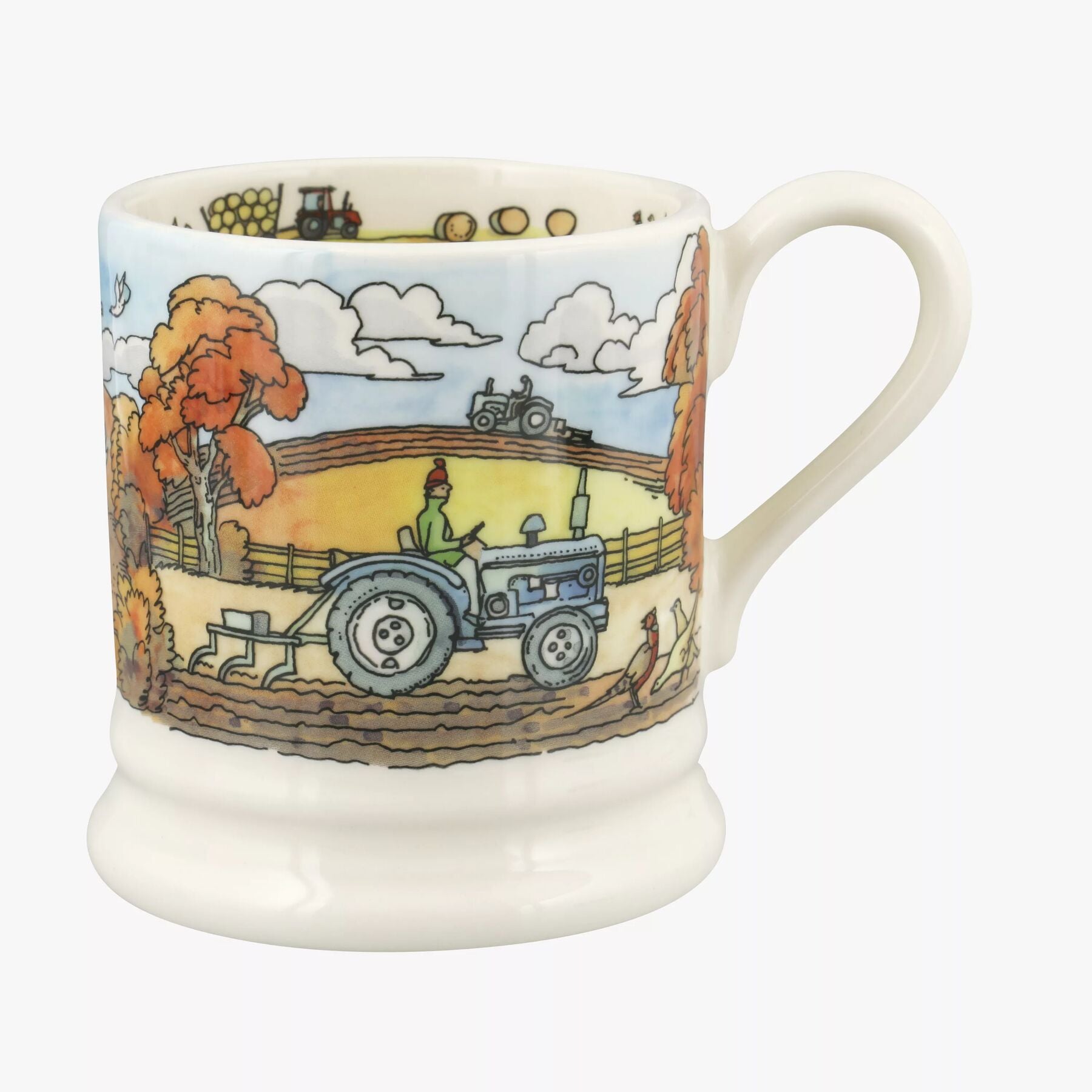 Emma Bridgewater  Seconds Baling & Ploughing 1/2 Pint Mug - Unique Handmade & Handpainted English Ea