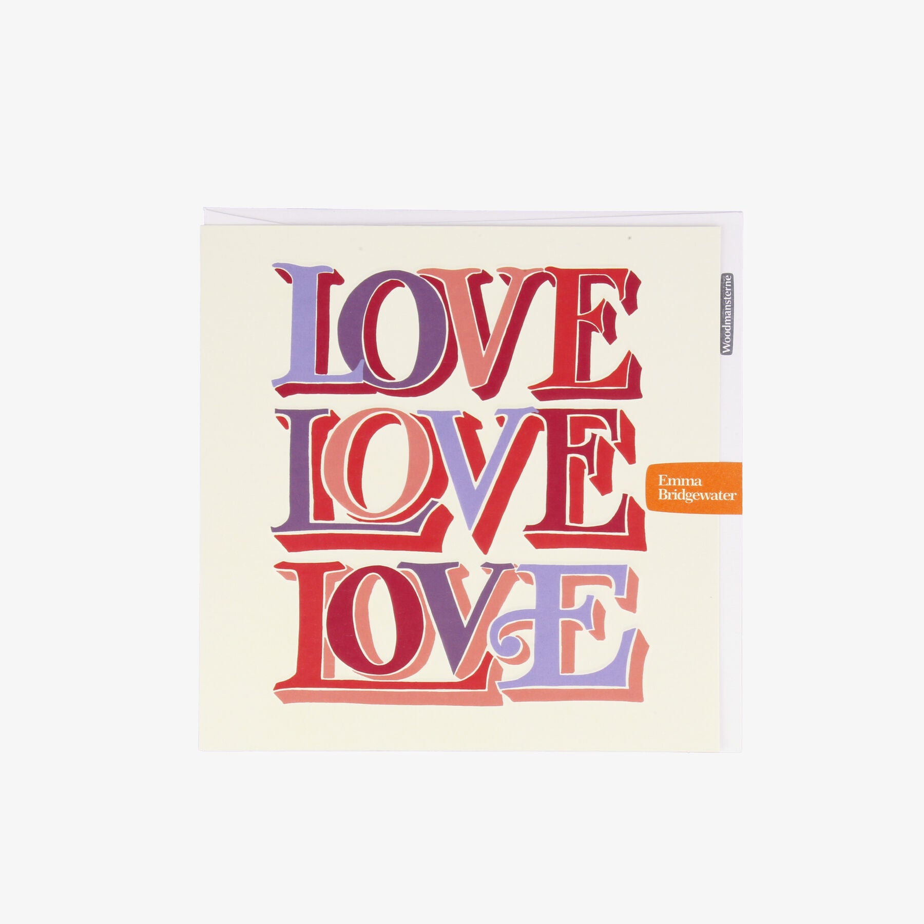 Emma Bridgewater |  Love Love Love Brighter World Valentine's Day Card