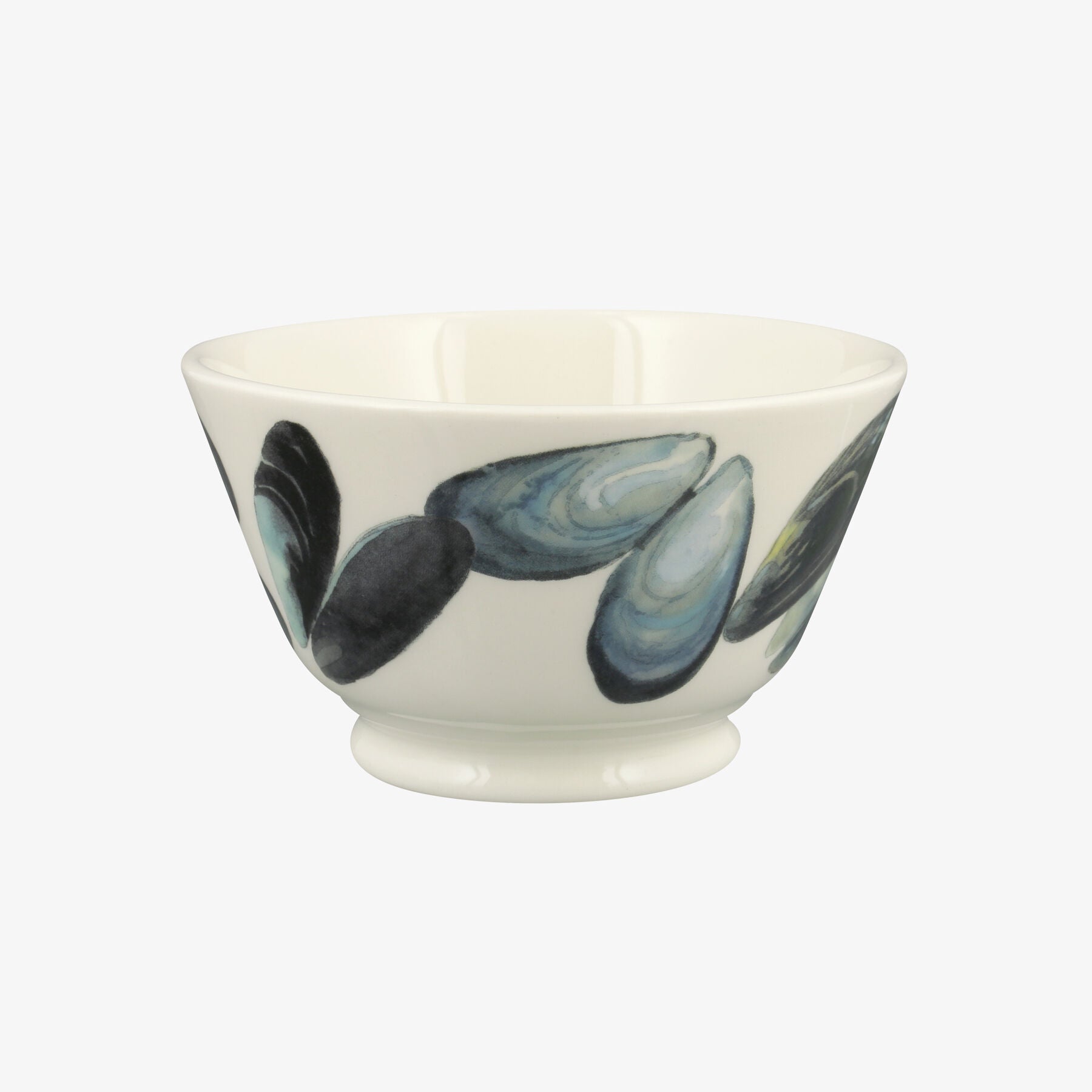 Mussels Small Old Bowl - Unique Handmade & Handpainted English Earthenware Decorative Plates  | Emma
