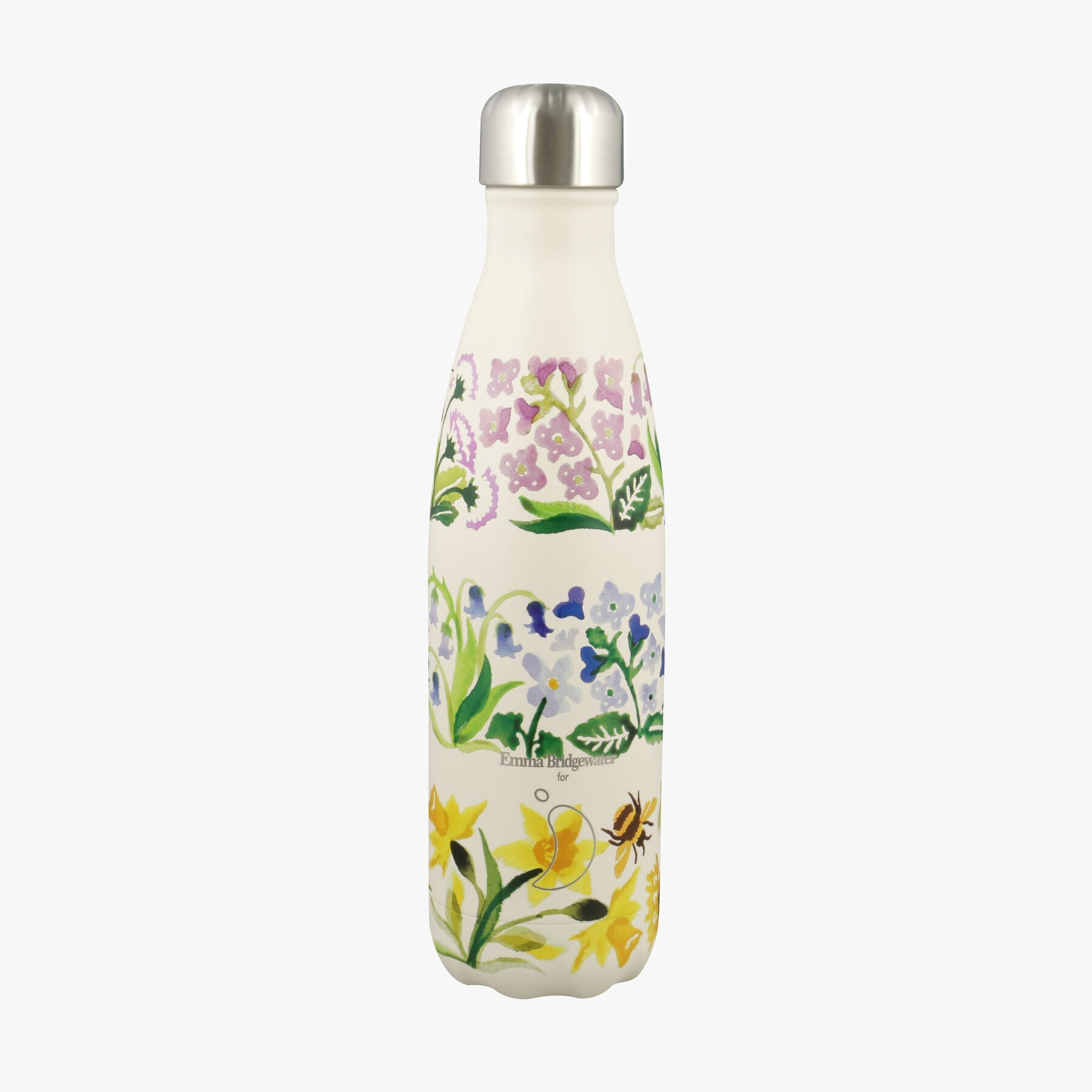 Emma Bridgewater |  Wildflower Walks Chilly's 500Ml Insulated Chilly's Bottle - Eco-Friendly Insulat