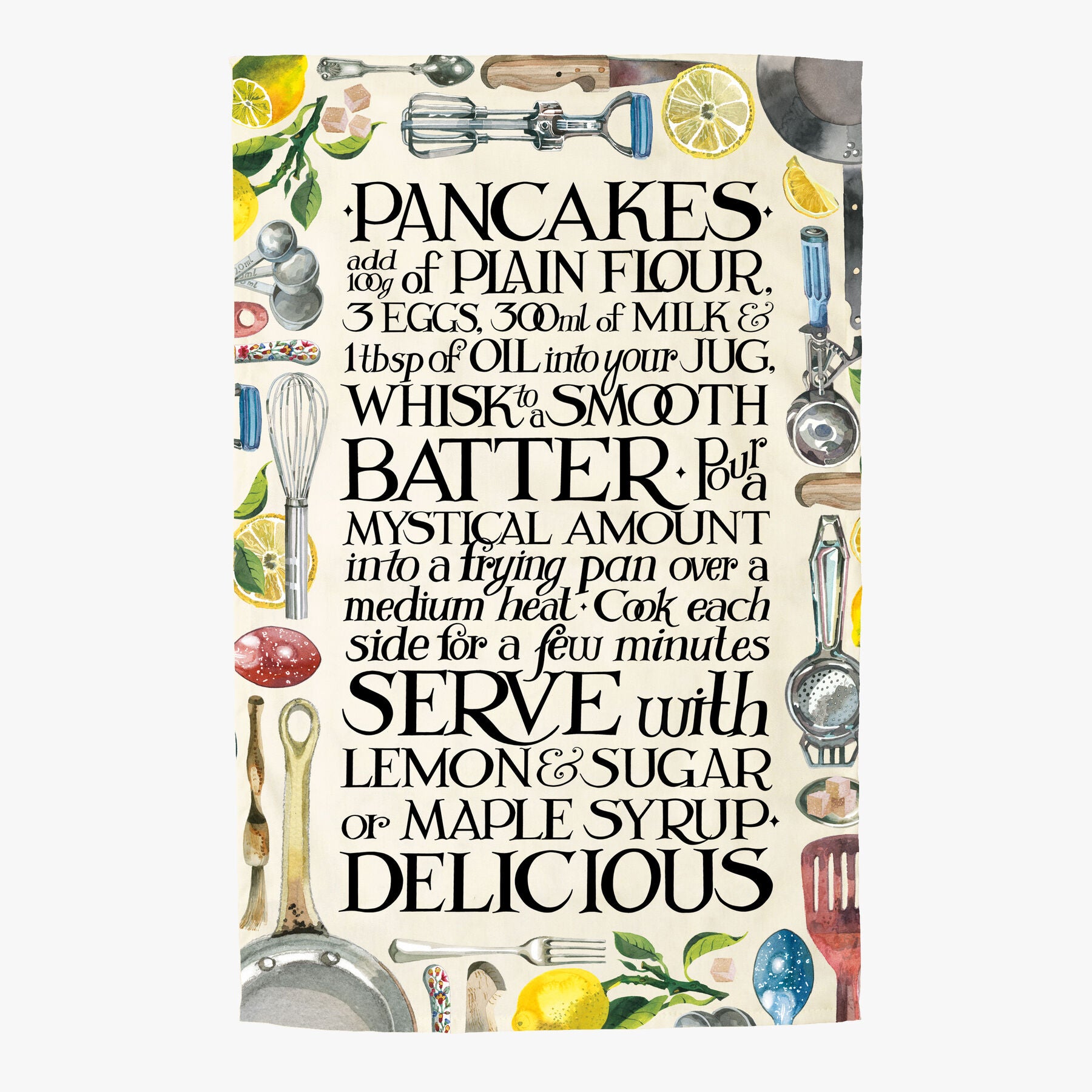 Emma Bridgewater |  Pancakes Tea Towel