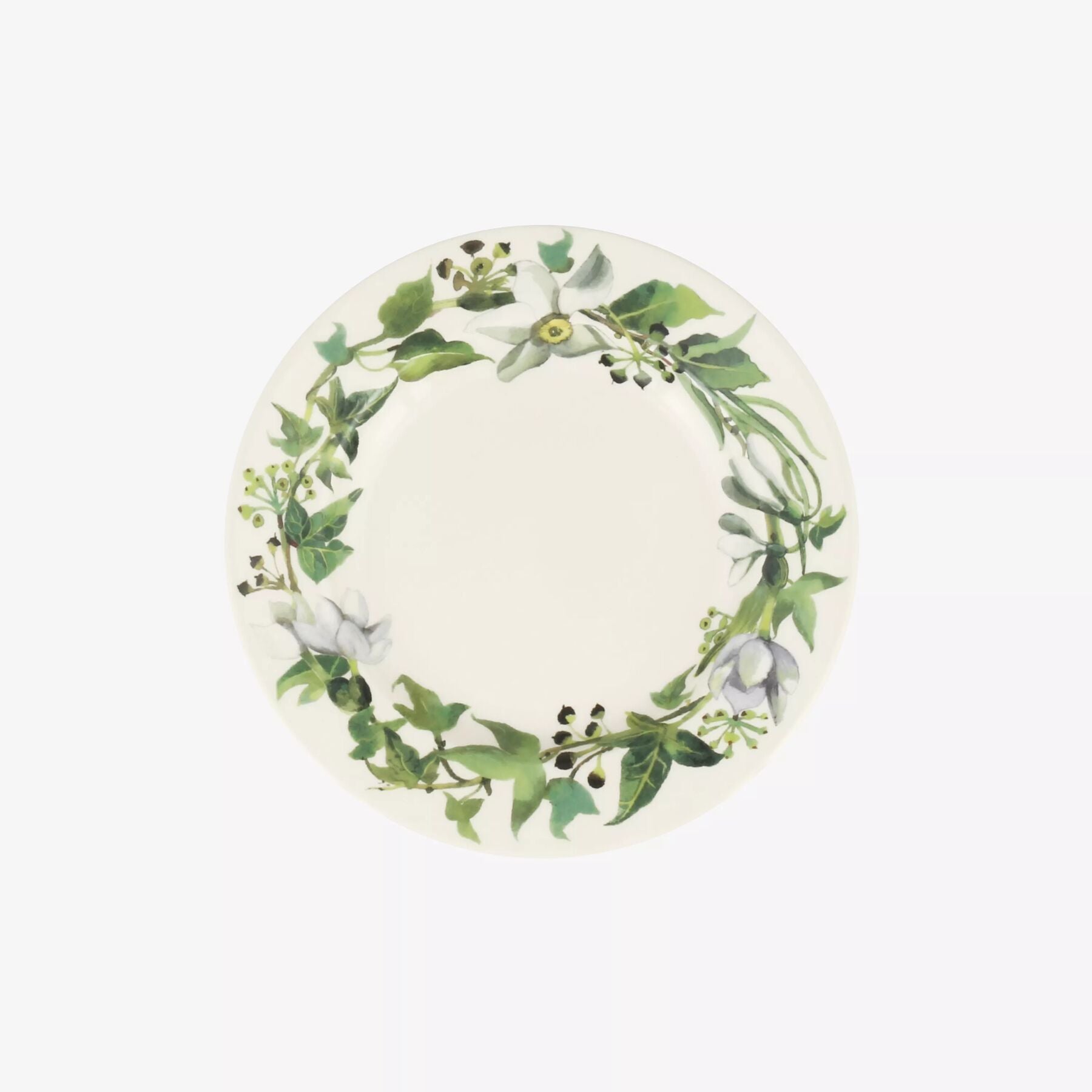 Seconds Ivy 6 1/2 Inch Plate - Unique Handmade & Handpainted English Earthenware British-Made Potter