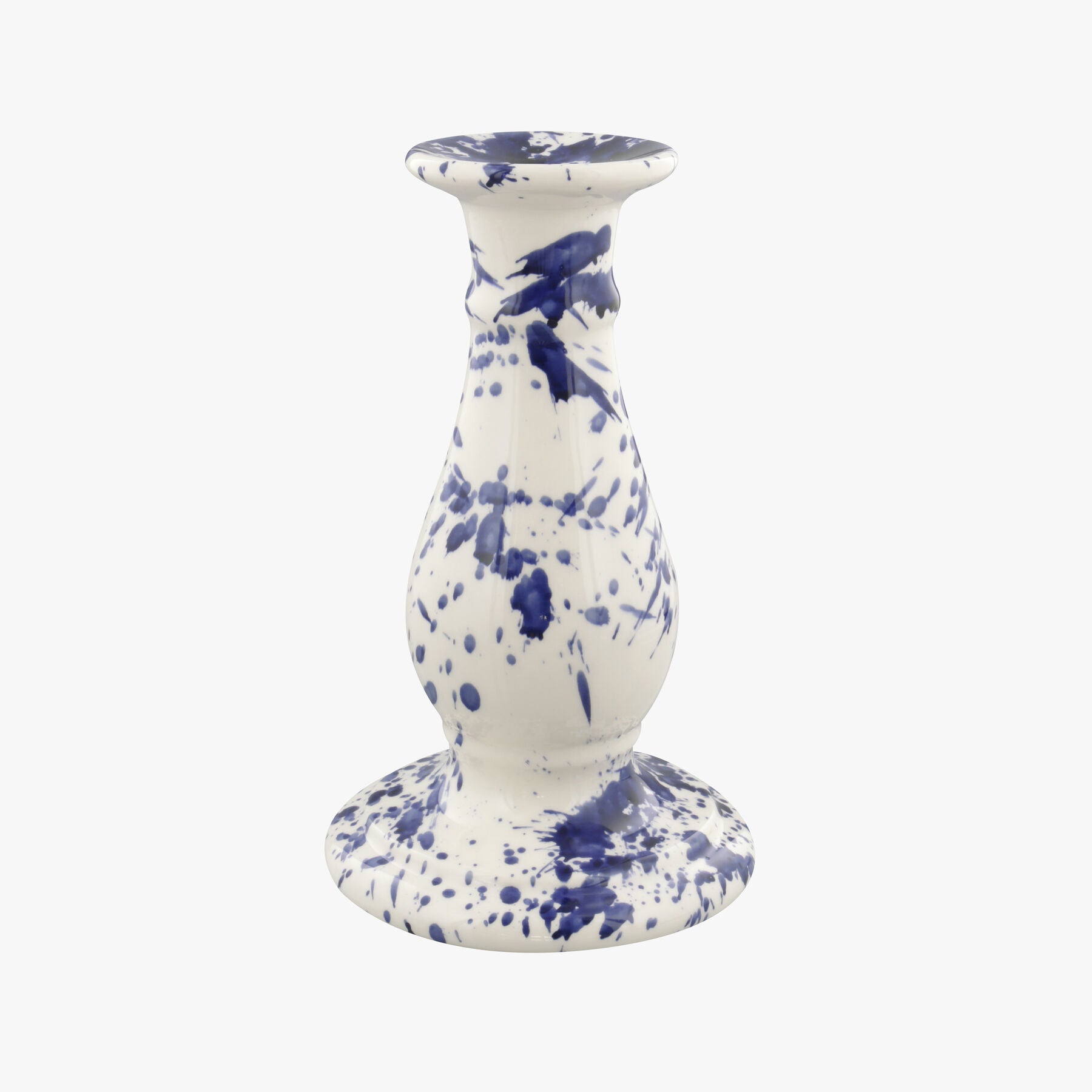 Emma Bridgewater |  Blue Splatter Medium Candlestick