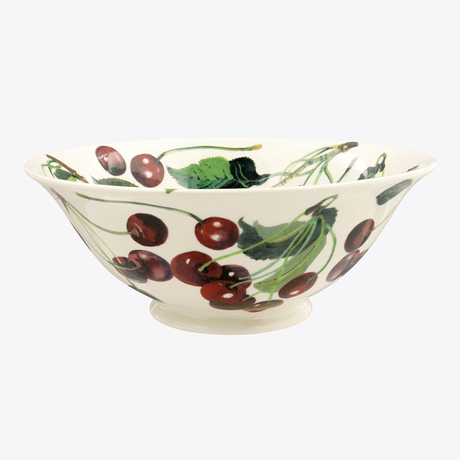 Emma Bridgewater |  Cherries Medium Serving Bowl - Unique Handmade & Handpainted English Earthenware