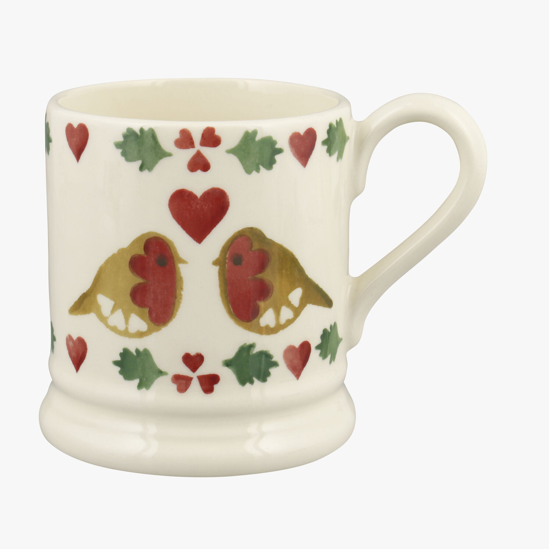 Emma Bridgewater  Gift Christmas Joy 1/2 Pint Mug - Unique Handmade & Handpainted English Earthenwar