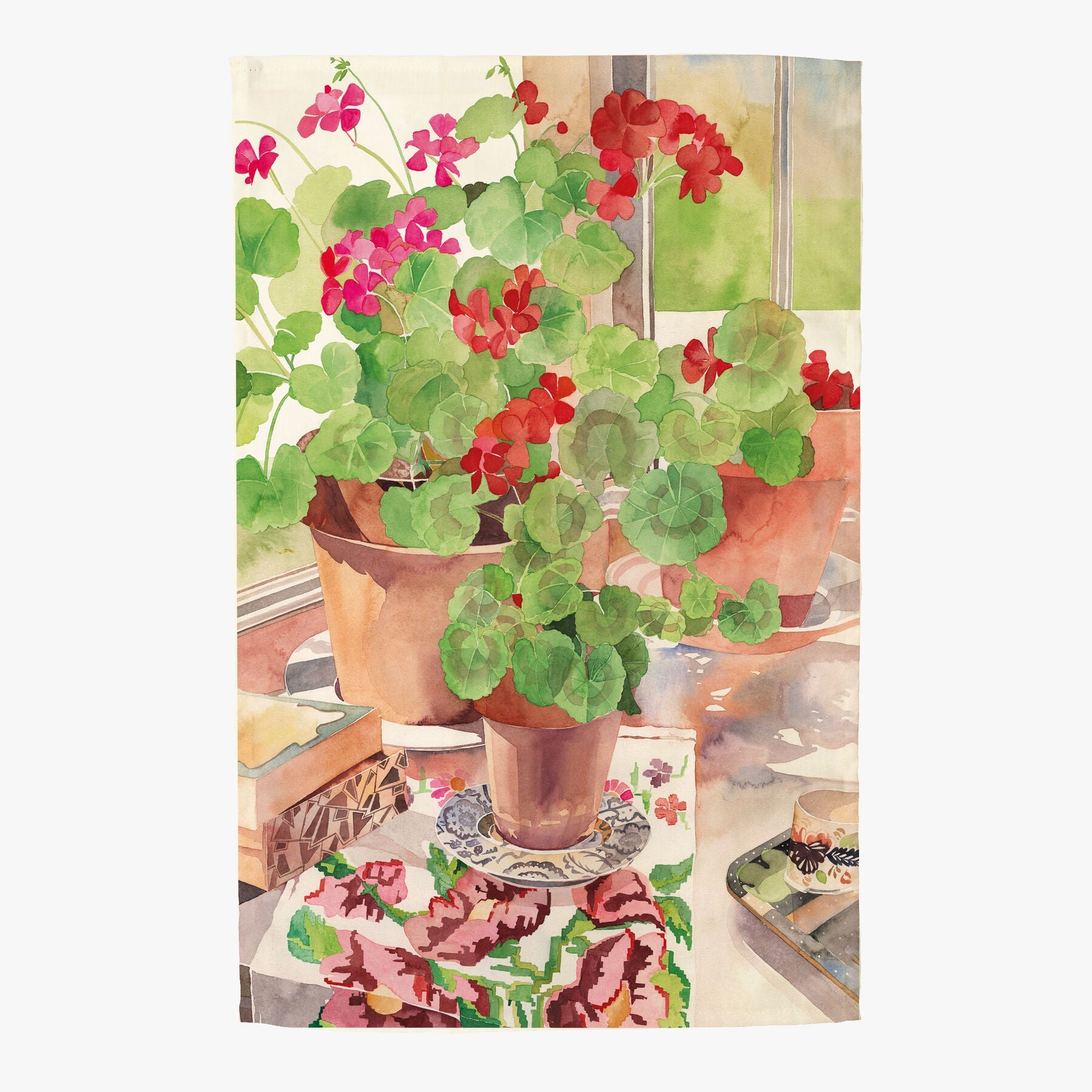 Emma Bridgewater |  Geraniums Tea Towel