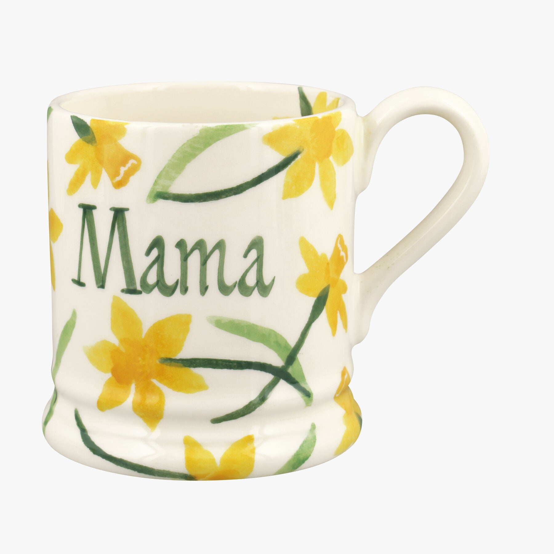 Personalised Little Daffodils 1/2 Pint Mug  - Customise Your Own Pottery Earthenware  | Emma Bridgew