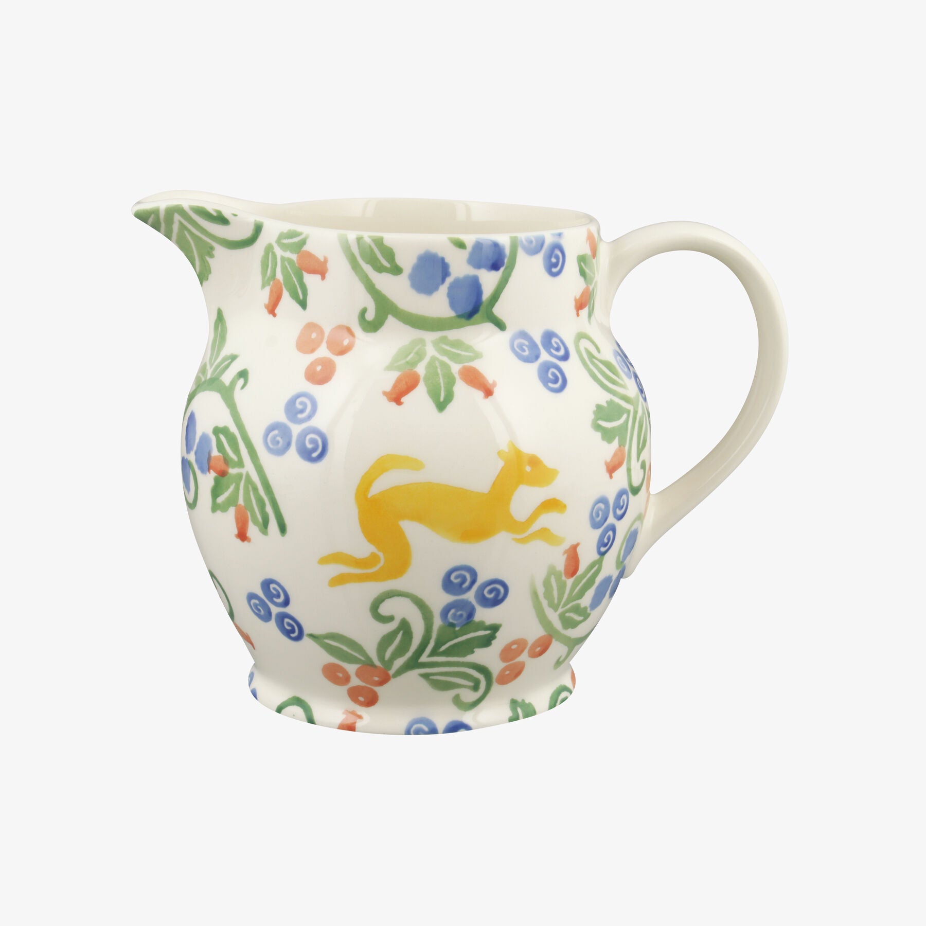 Emma Bridgewater  Folk 1 1/2 Pint Jug - Unique Handmade & Handpainted English Earthenware Decorative