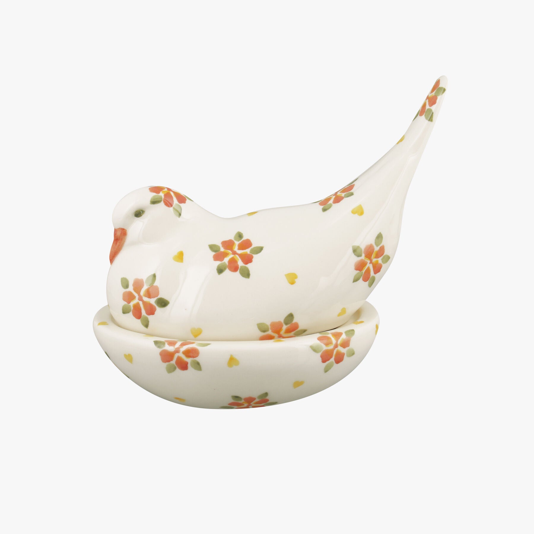 Prairie Blossom Coral Pigeon On Nest  | Emma Bridgewater