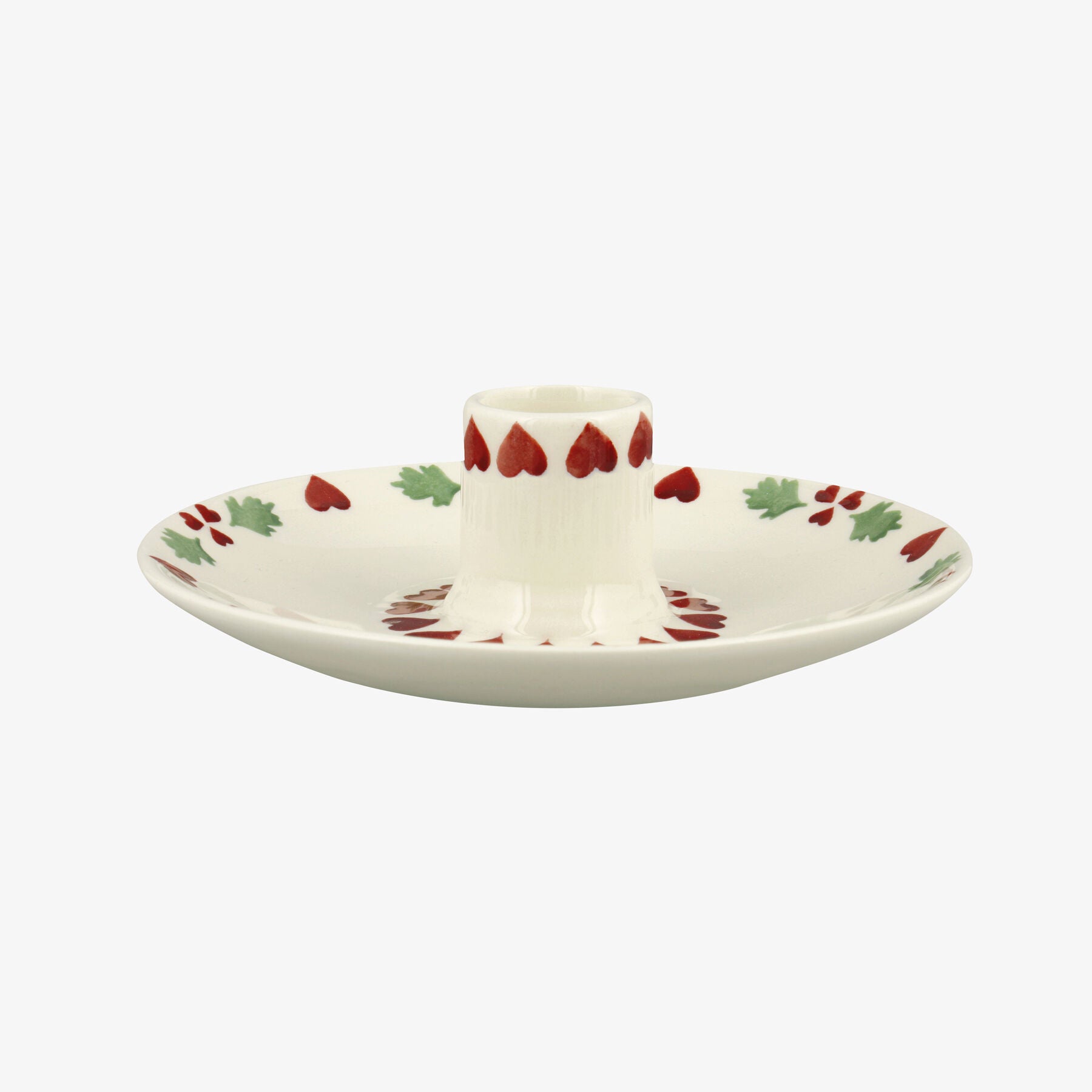 Image of Emma Bridgewater Seconds Christmas Joy Saucer Candle Holder - Christmas Tableware and Serveware