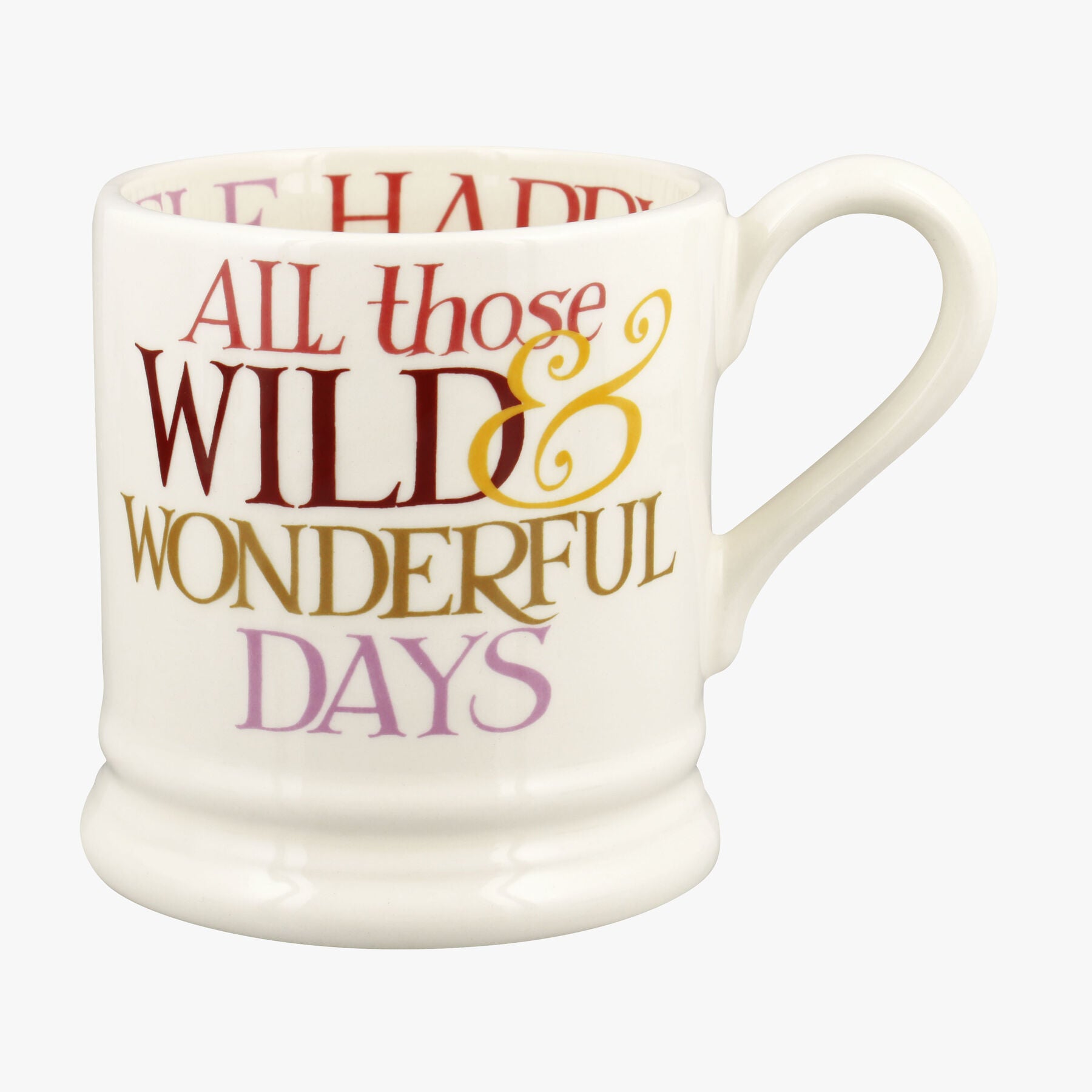 Emma Bridgewater |  Rainbow Toast Wild & Wonderful Days 1/2 Pint Mug - Unique Handmade & Handpainted