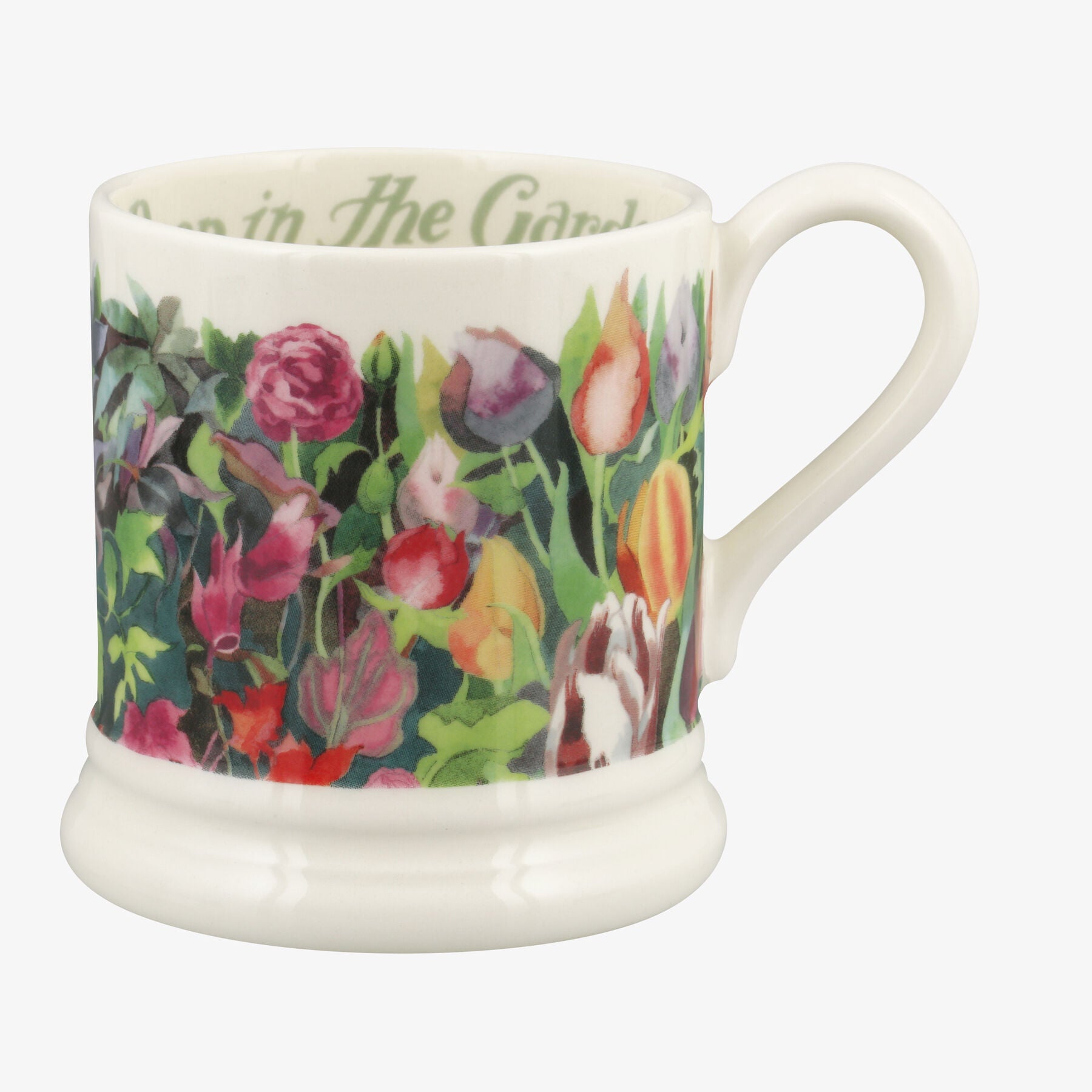 Emma Bridgewater  Deep In The Garden 1/2 Pint Mug - Unique Handmade & Handpainted English Earthenwar