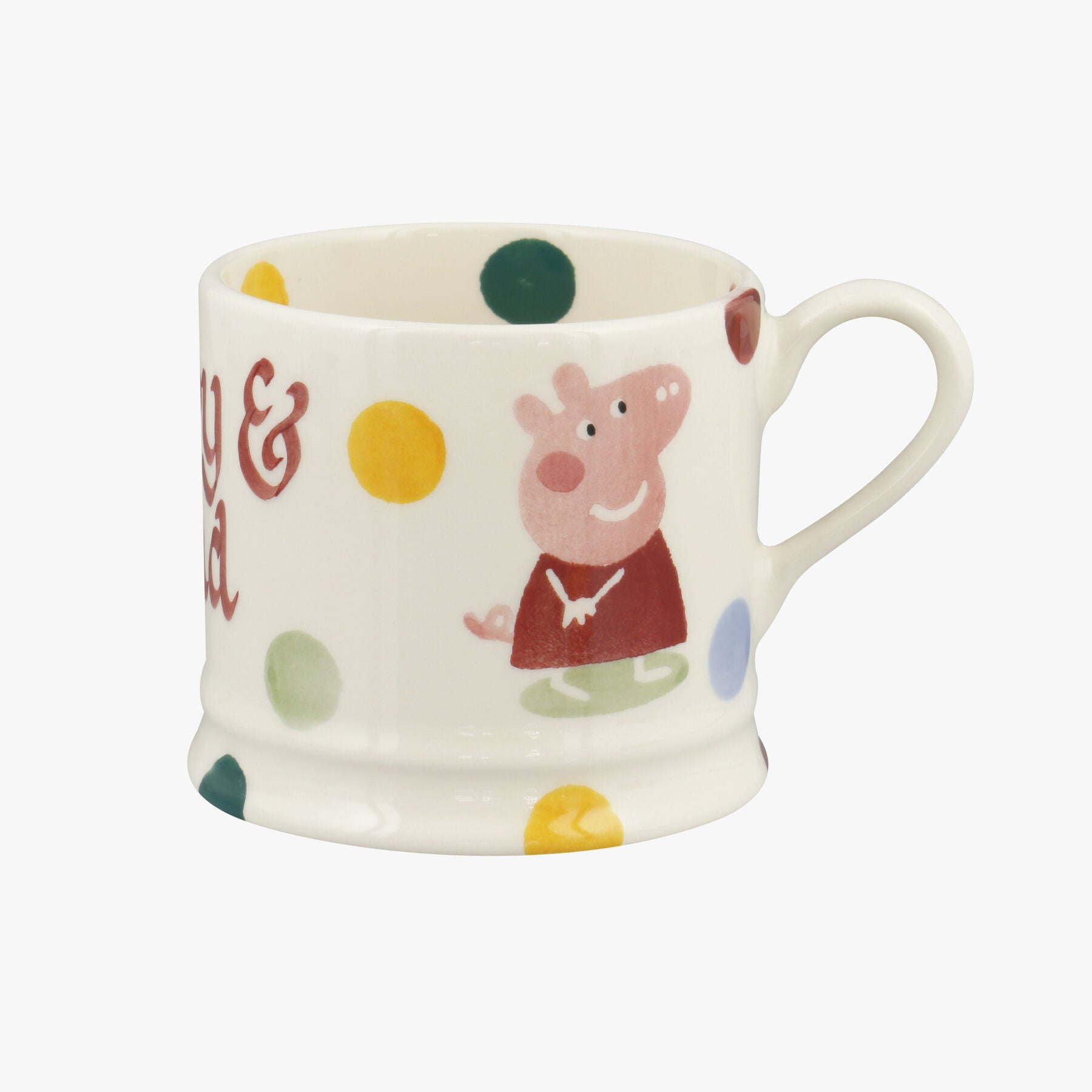 Emma Bridgewater  Personalised Peppa Pig Small Mug  - Customise Your Own Pottery Earthenware