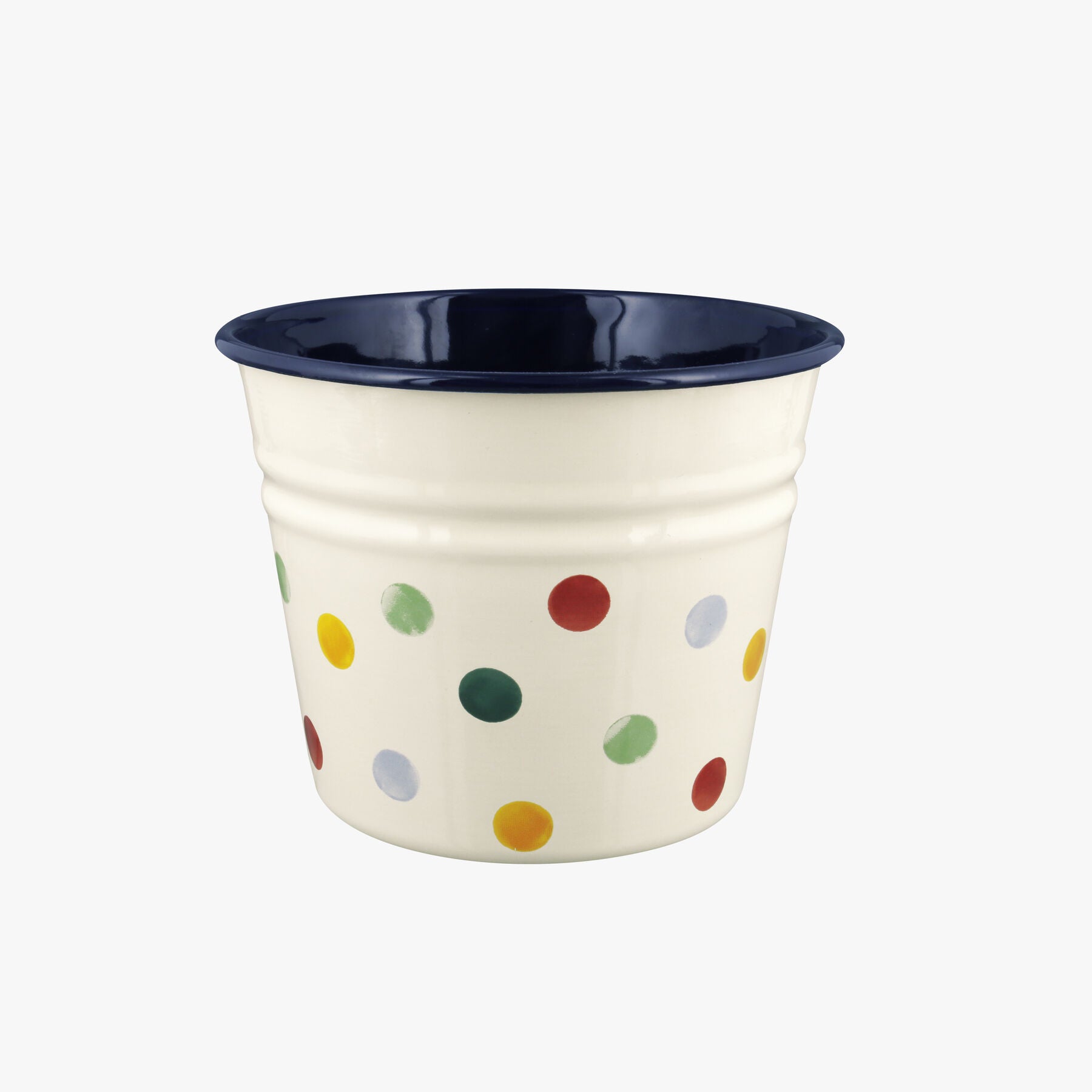 Emma Bridgewater |  Polka Dot Enamel Plant Pot