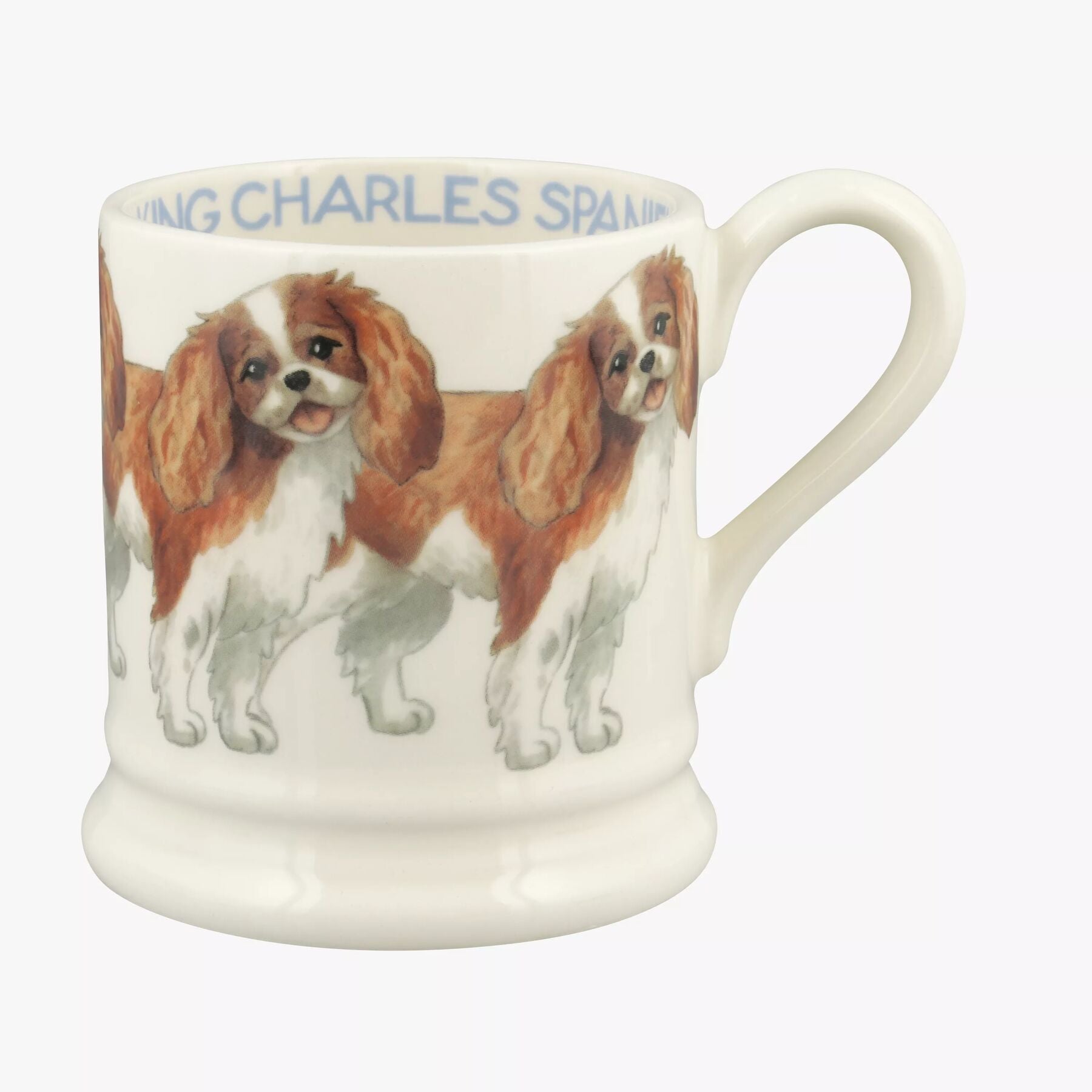 Emma Bridgewater |  Seconds King Charles Spaniel 1/2 Pint Mug - Unique Handmade & Handpainted Englis