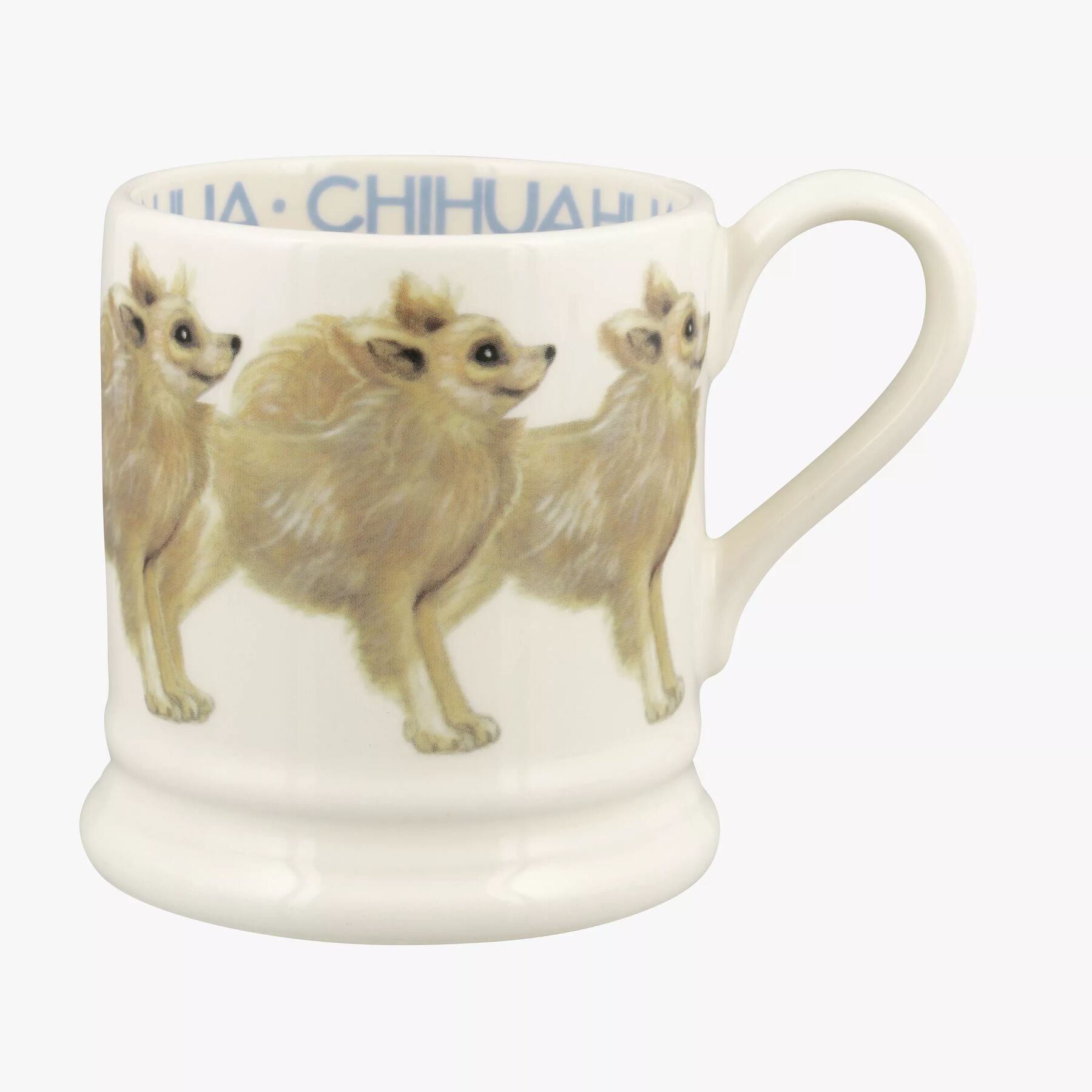 Emma Bridgewater  Chihuahua 1/2 Pint Mug - Unique Handmade & Handpainted English Earthenware Tea/Cof