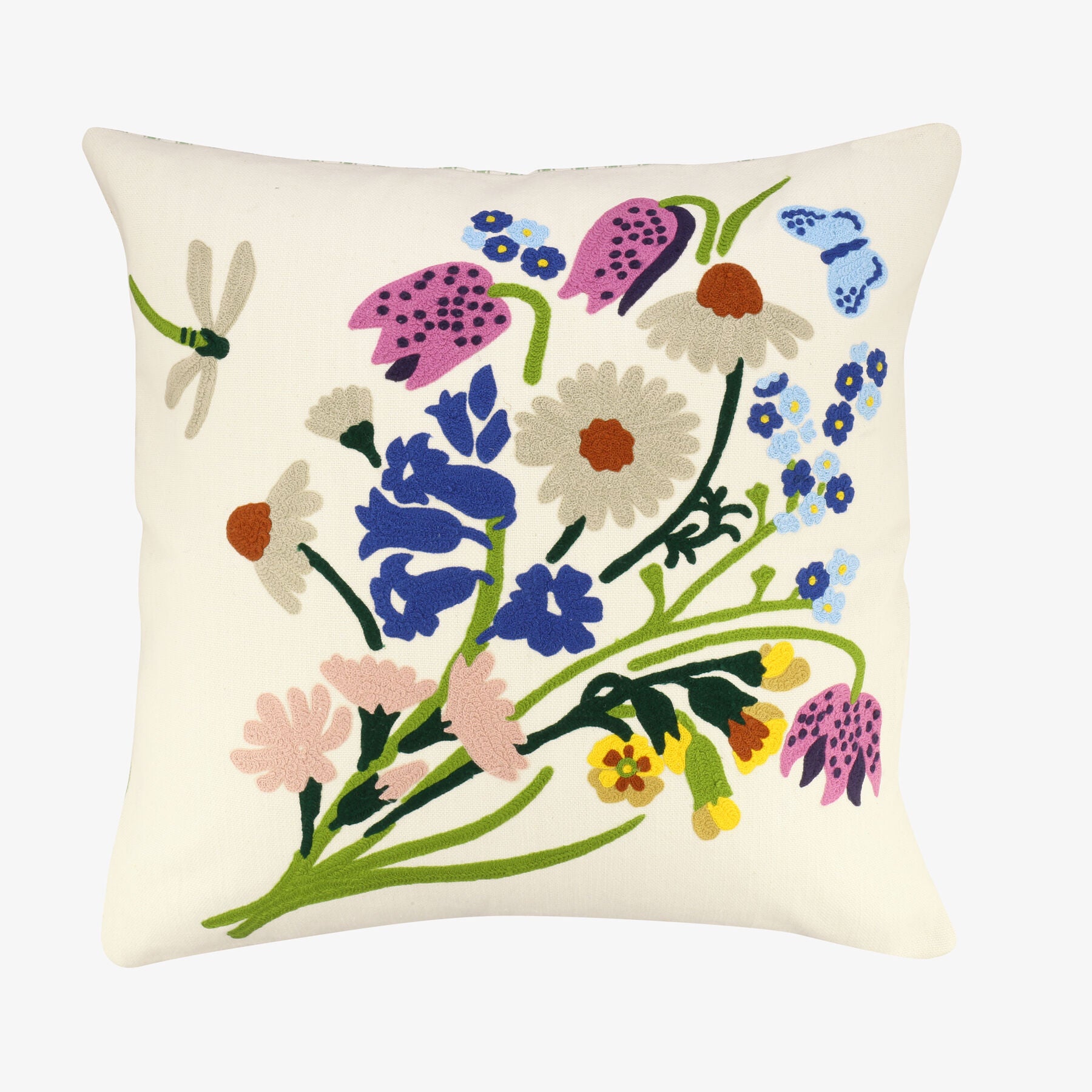 Wildflowers 50X50 Cm Embroidered Cushion  | Emma Bridgewater