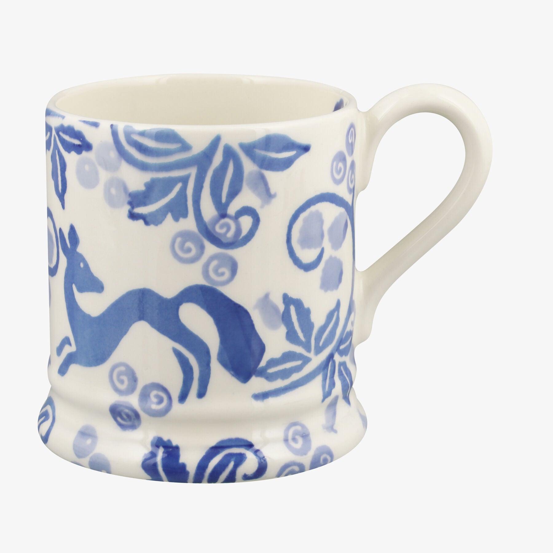 Emma Bridgewater  Folk Fox 1/2 Pint Mug - Unique Handmade & Handpainted English Earthenware Tea/Coff