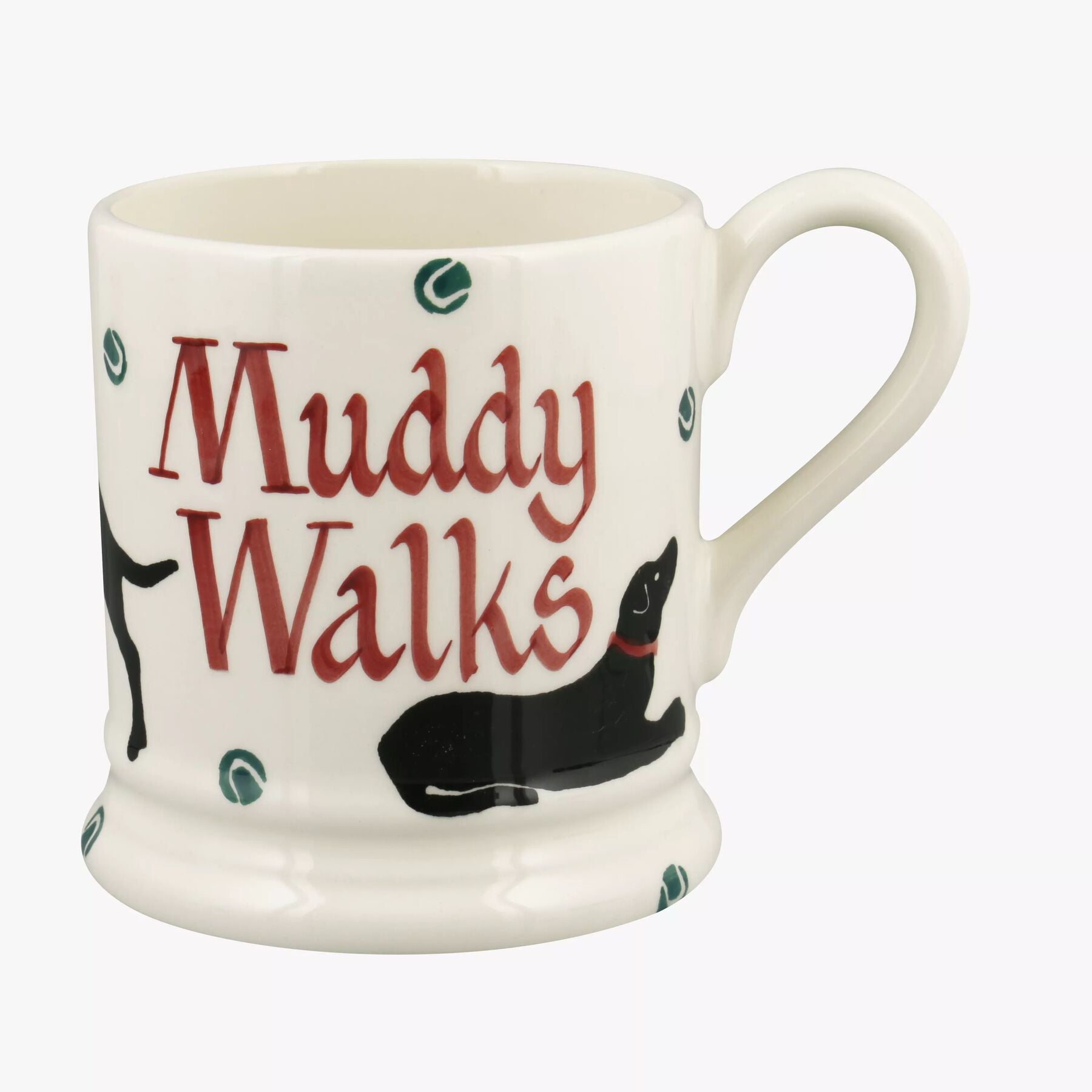 Emma Bridgewater  Personalised Black Labrador 1/2 Pint Mug  - Customise Your Own Pottery Earthenware