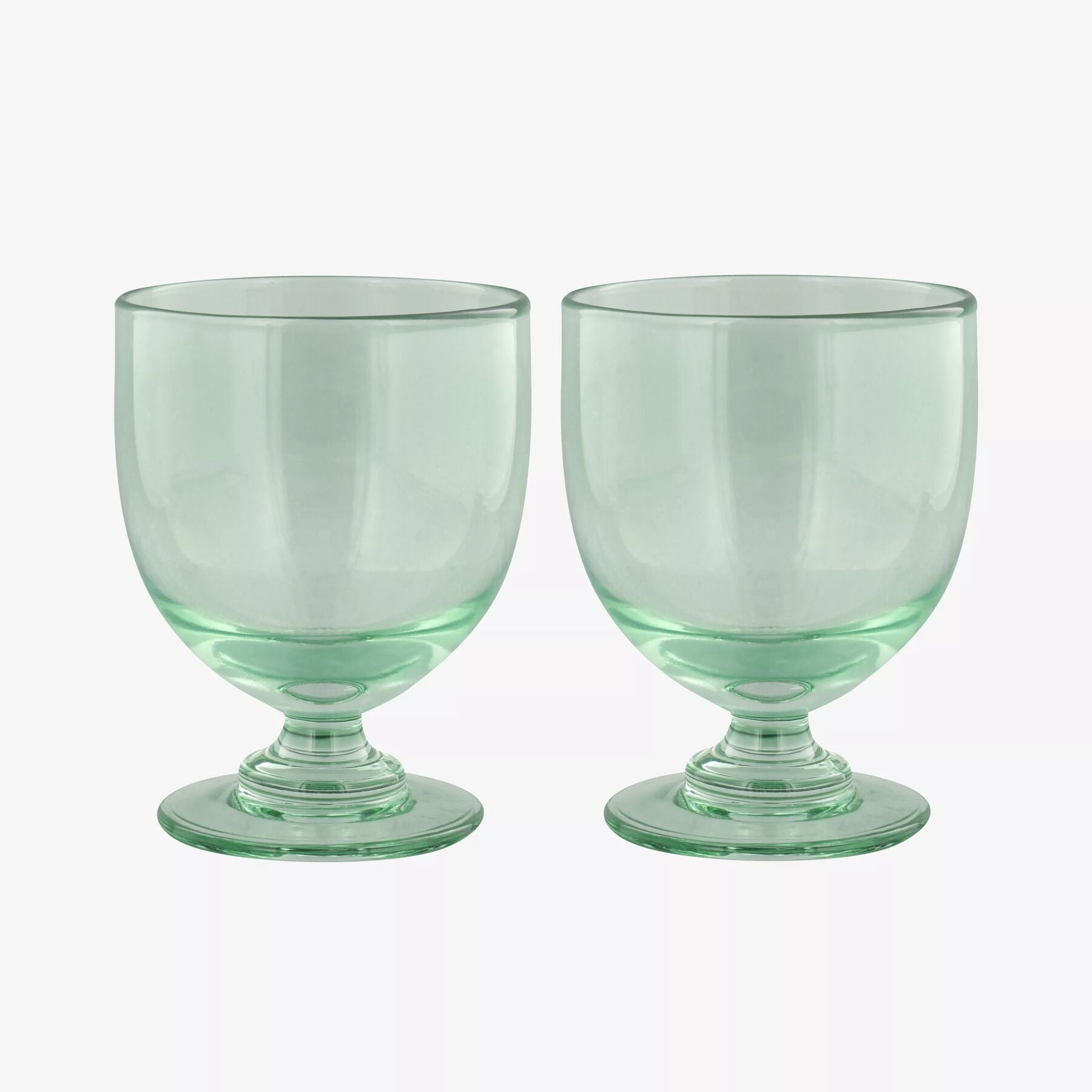 Goblet Wine Glasses - 100% Recycled Glass (Set of 2) - Unique Hand-Etched Piece  | Emma Bridgewater