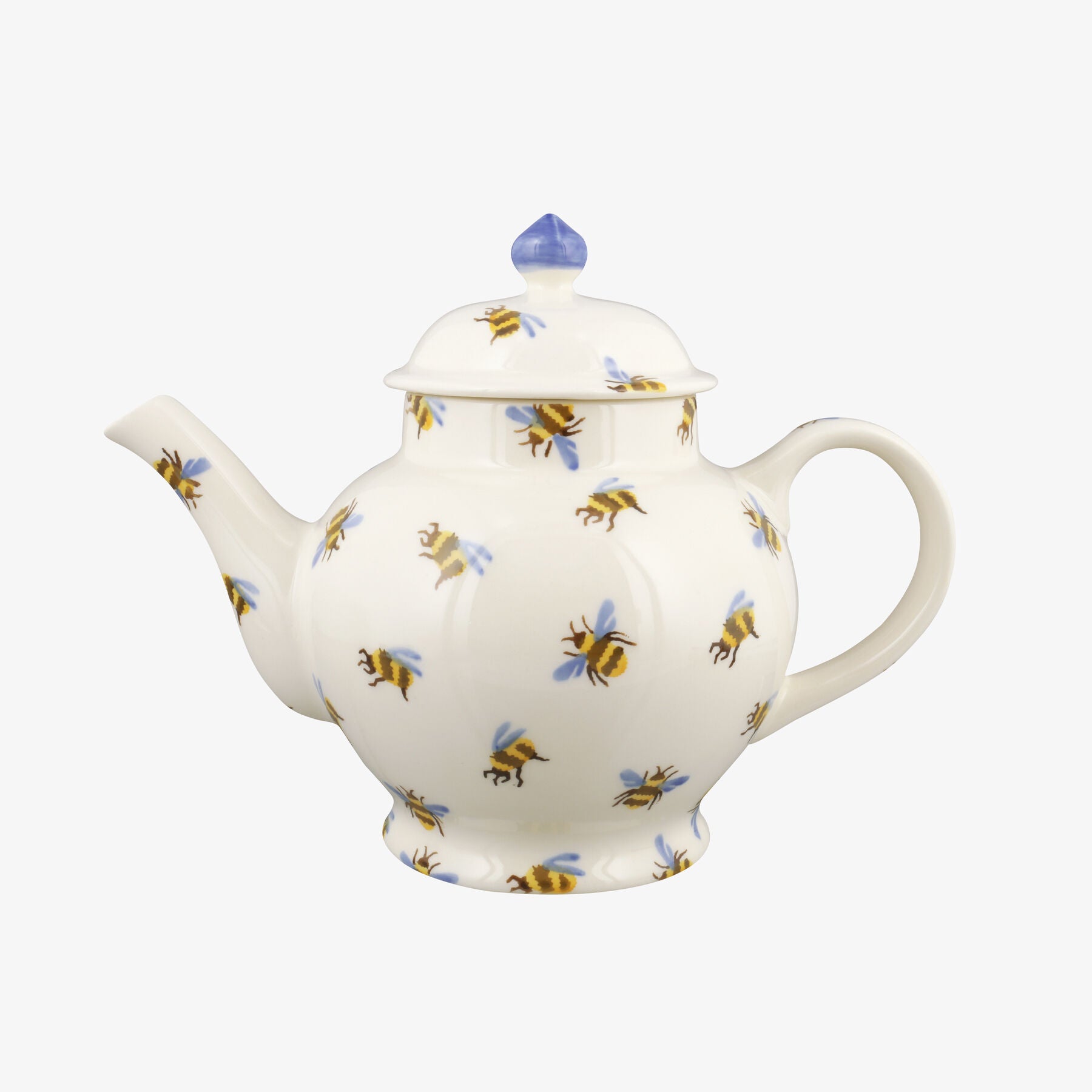 Emma Bridgewater |  Seconds Bumblebee 4 Mug Teapot - Unique Handmade & Handpainted English Earthenwa