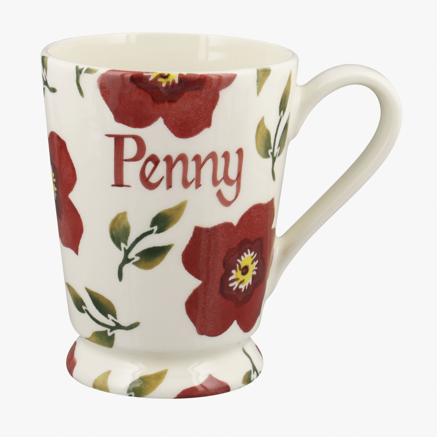 Personalised Christmas Rose Cocoa Mug  - Customise Your Own Pottery Earthenware  | Emma Bridgewater 