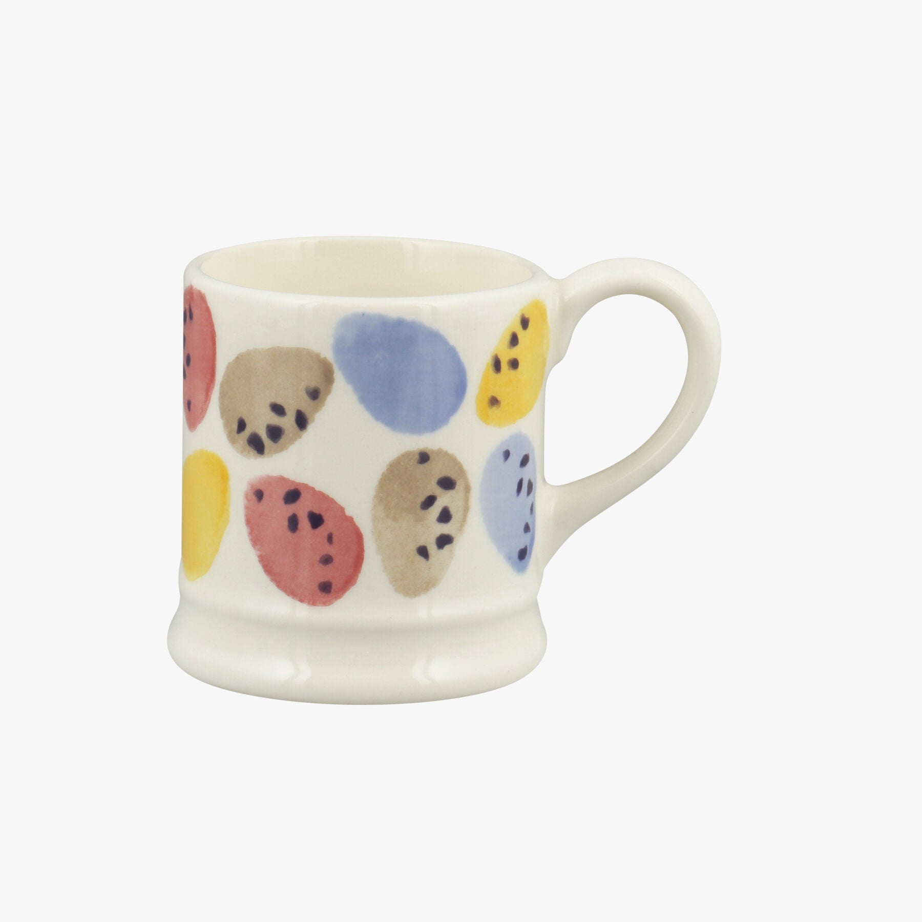 Mini Eggs Tiny Mug - Unique Handmade & Handpainted English Earthenware Tea/Coffee Mug  | Emma Bridge