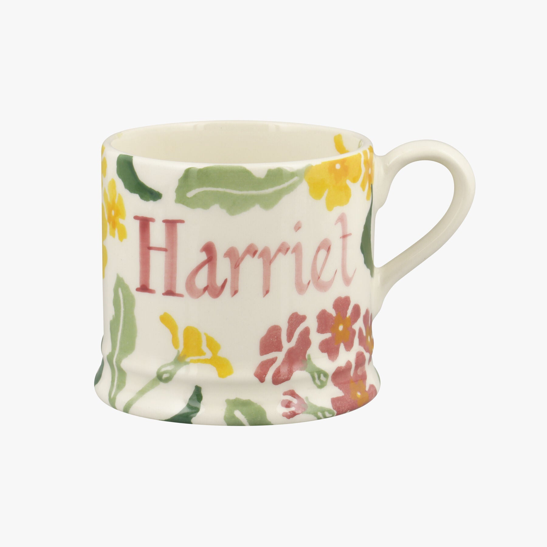 Personalised Pink Primrose Small Mug  - Customise Your Own Pottery Earthenware  | Emma Bridgewater