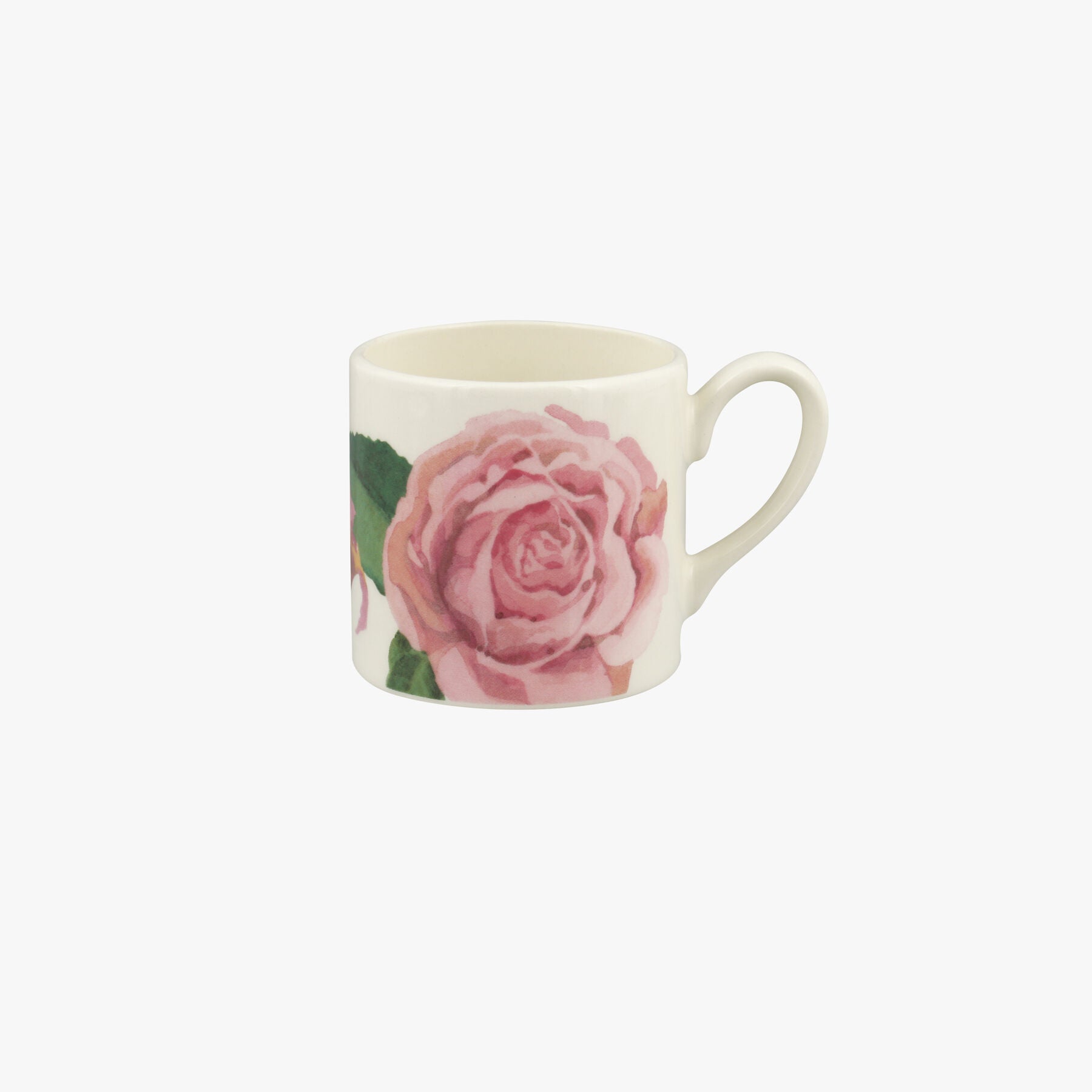 Roses Espresso Mug - Unique Handmade & Handpainted English Earthenware Tea/Coffee Mug  | Emma Bridge