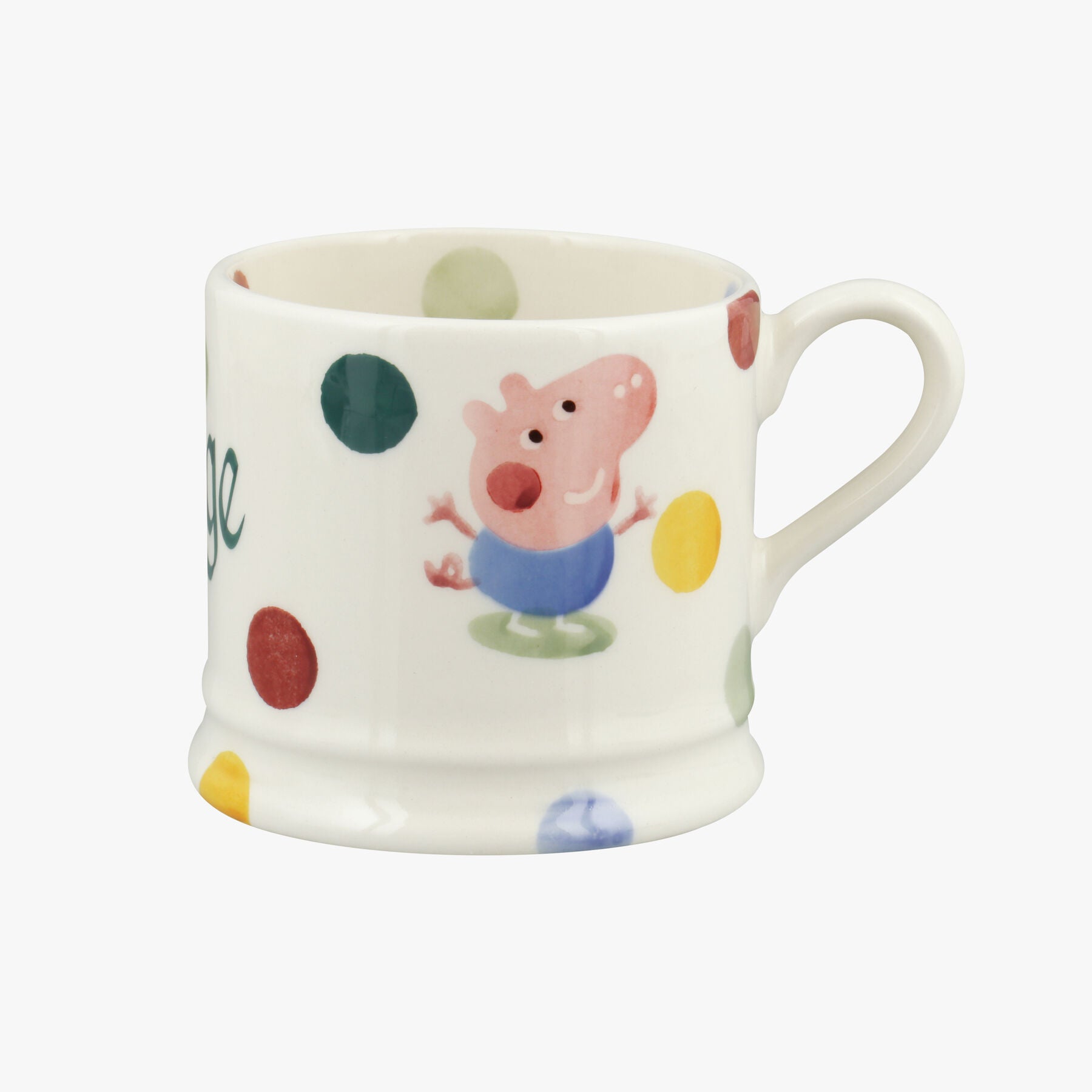 Personalised George Pig Small Mug  - Customise Your Own Pottery Earthenware  | Emma Bridgewater