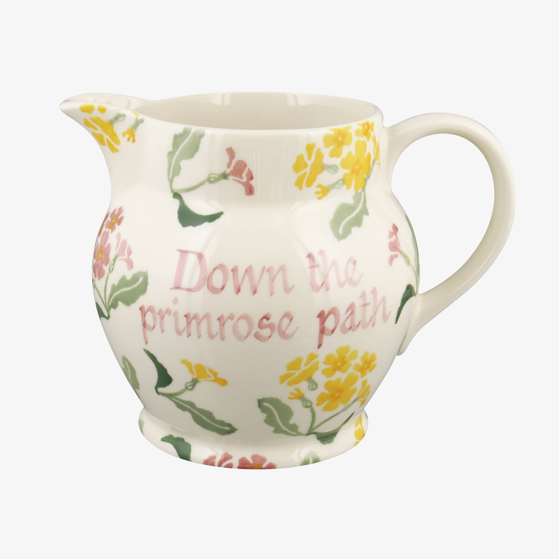 Personalised Pink Primrose 3 Pint Jug  - Customise Your Own Pottery Earthenware  | Emma Bridgewater