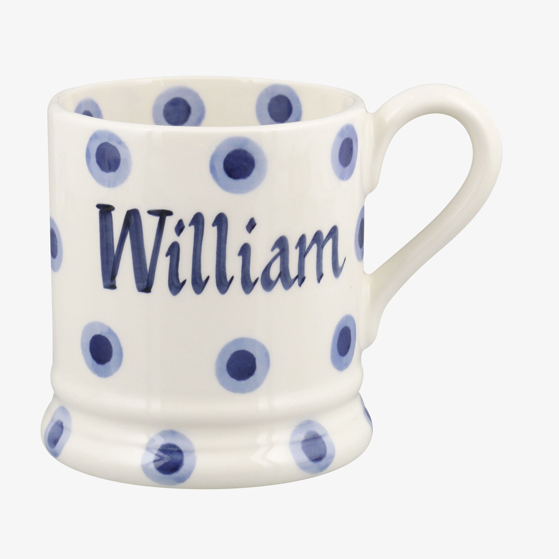 Personalised Double Dot 1/2 Pint Mug  - Customise Your Own Pottery Earthenware  | Emma Bridgewater