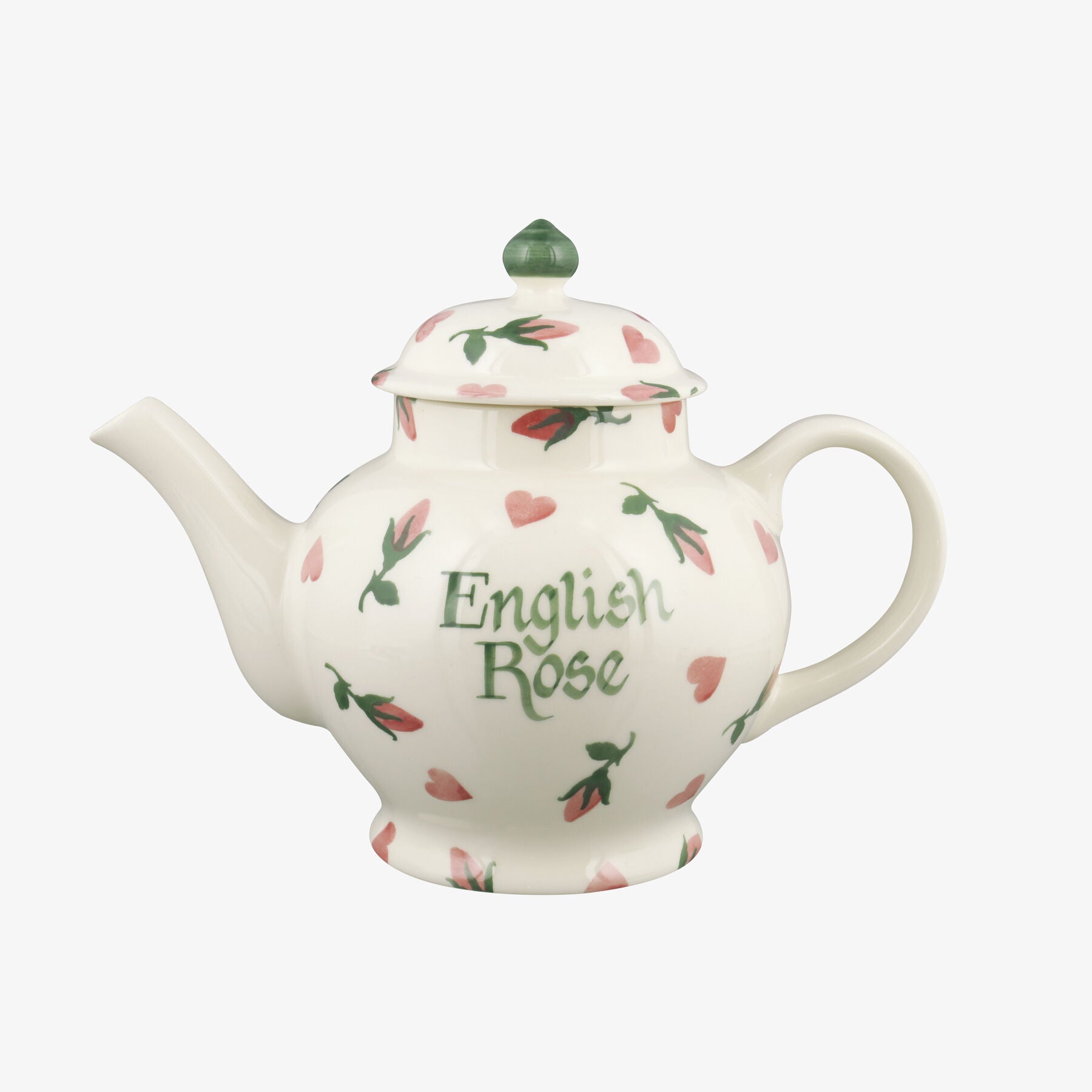 Personalised Little Rose Bud 4 Mug Teapot  - Customise Your Own Pottery Earthenware  | Emma Bridgewa