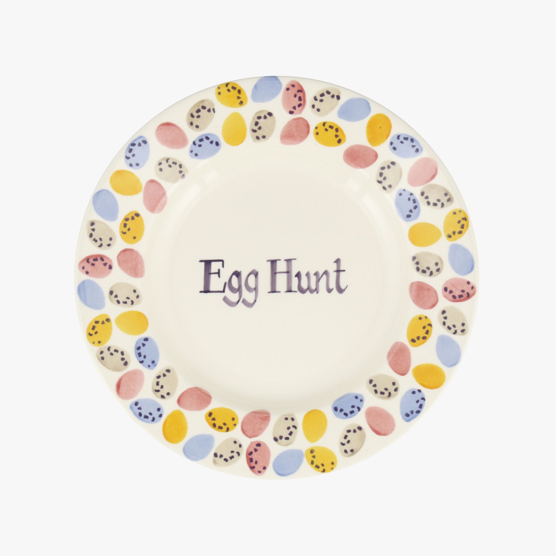 Personalised Mini Eggs 8 1/2 Inch Plate  - Customise Your Own Pottery Earthenware  | Emma Bridgewate