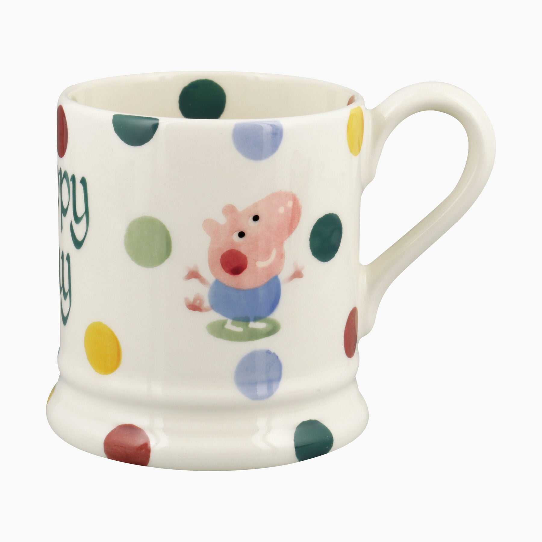 Personalised George Pig 1/2 Pint Mug  - Customise Your Own Pottery Earthenware  | Emma Bridgewater